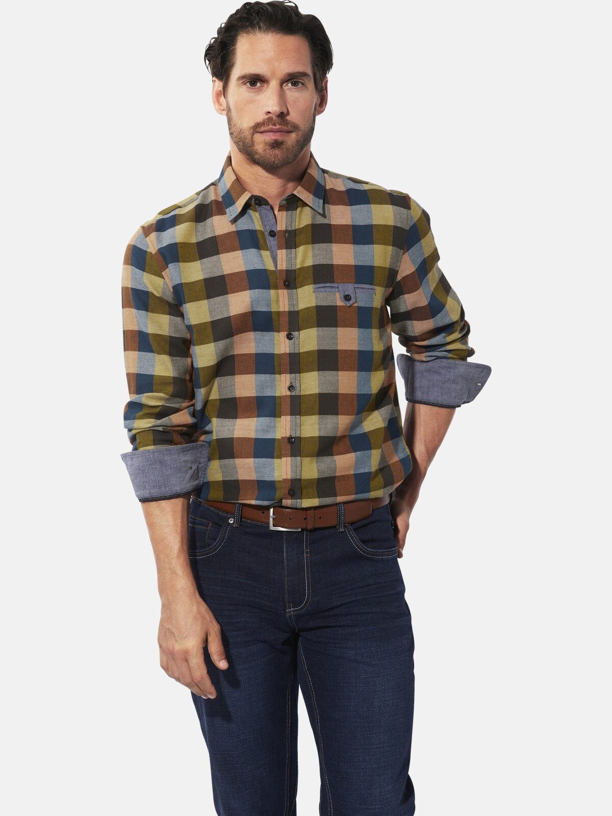 Babista Langarmhemd KALOR mit Karomuster