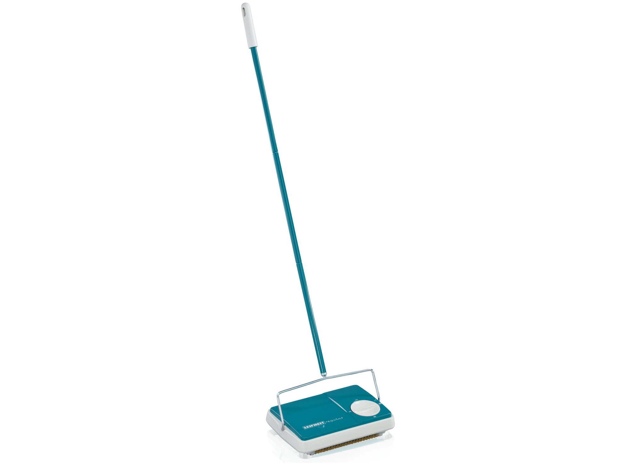 Leifheit Teppichkehrer Teppichkehrer Regulus Türkis, (2-tlg), Kehrbreite 22 cm, drei Kehrbürsten, ohne Strom und Kabel