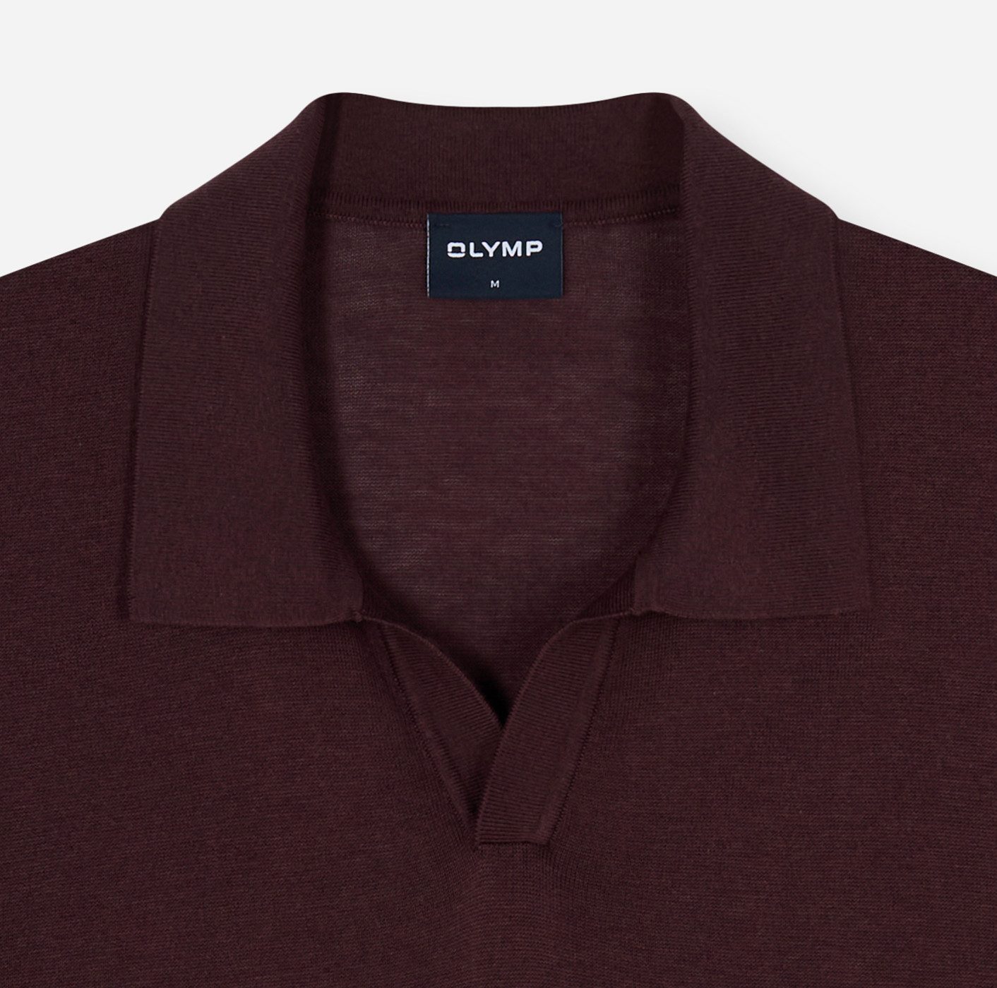 OLYMP Poloshirt Strick Casual mit geripptem Kragen, unifarben – Bild 4 von 4