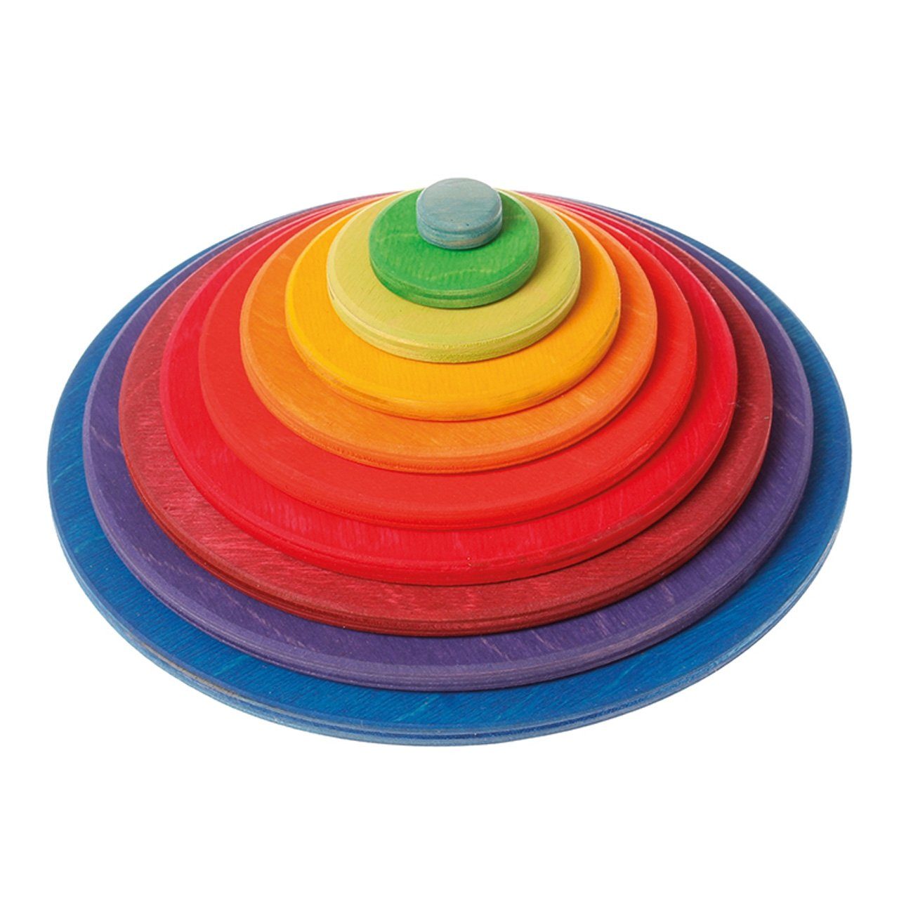 Konzentrische Kreise und Ringe 20 Teile Holzspielzeug Stapelturm Spielbausteine