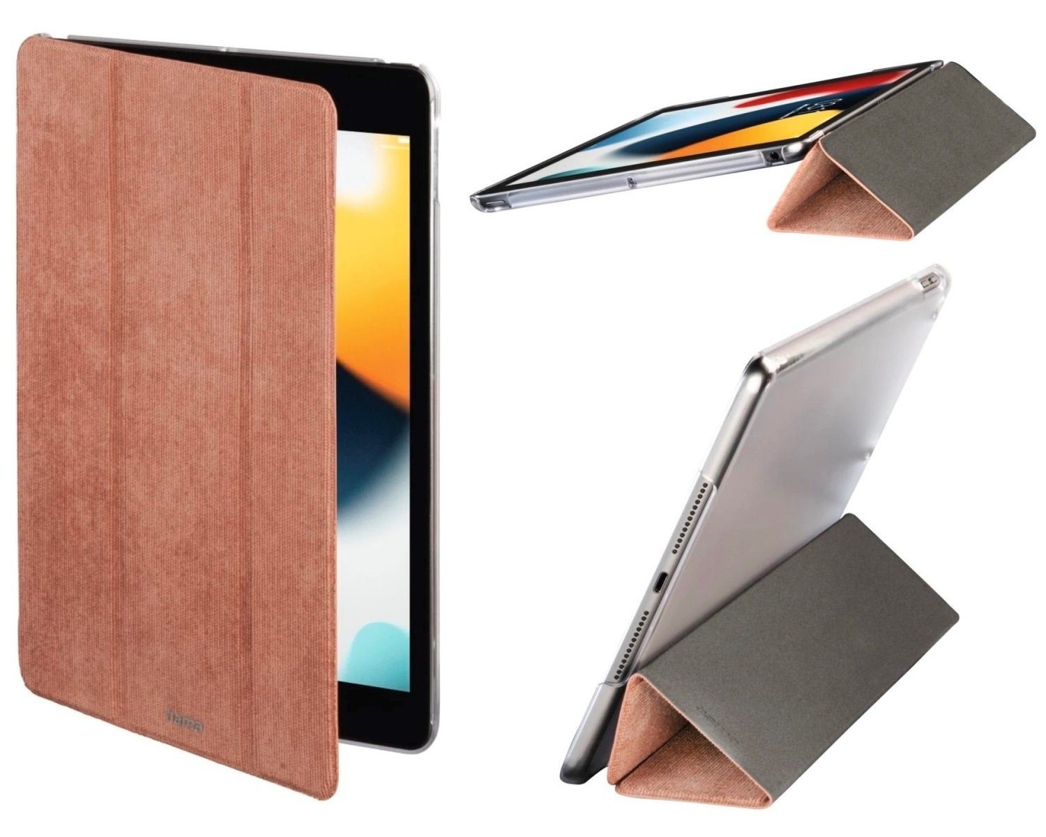 Hama Tablet-Hülle Smart Case Cali Tasche Cover Hülle Bag Rose, Standfunktion, für Apple iPad 7 2019 / iPad 8 2020 / iPad 9 2021 10,2"