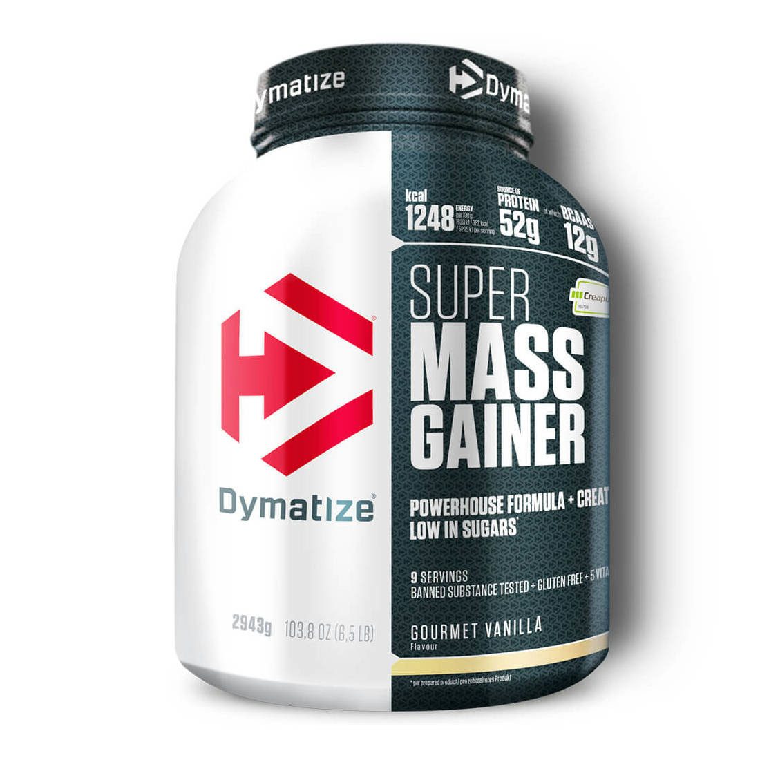 Dymatize Weight-Gainer Pulver Super Mass Kohlenhydrate Gourmet Vanilla 2943 g Pulver, 2943 g