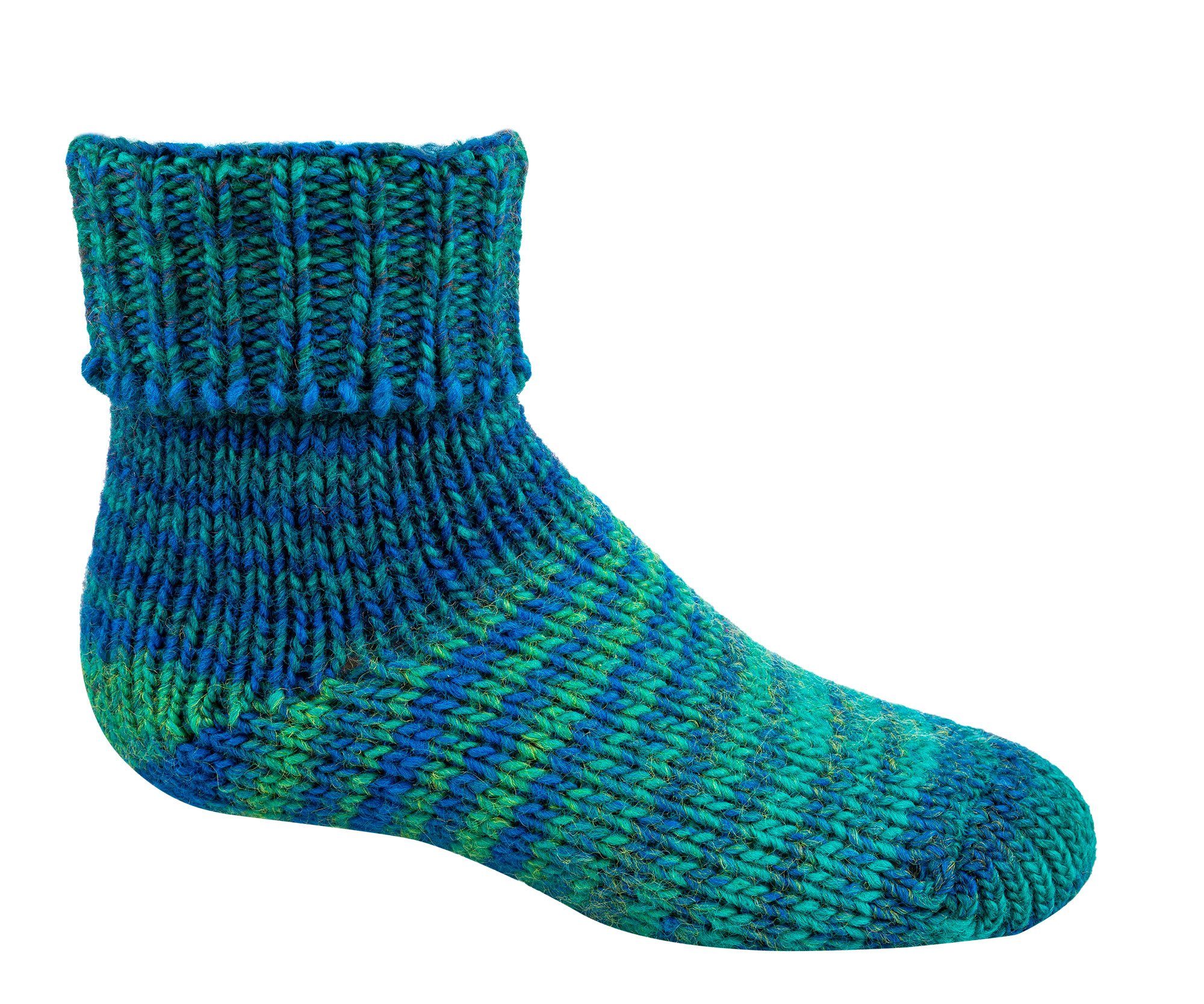Norwegersocken 2 Paar warme, kuschelige Kindersocken mit Wolle im Skandinavien-Style