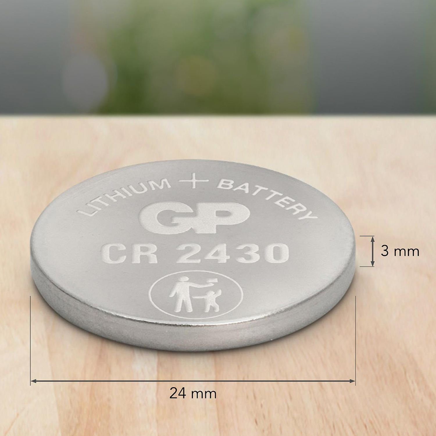 GP GP (3 CR2430 V) Batteries Knopfzelle Lithium Batterie, 3V Volt