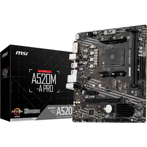 MSI A520M-A PRO Mainboard LED-Beleuchtung