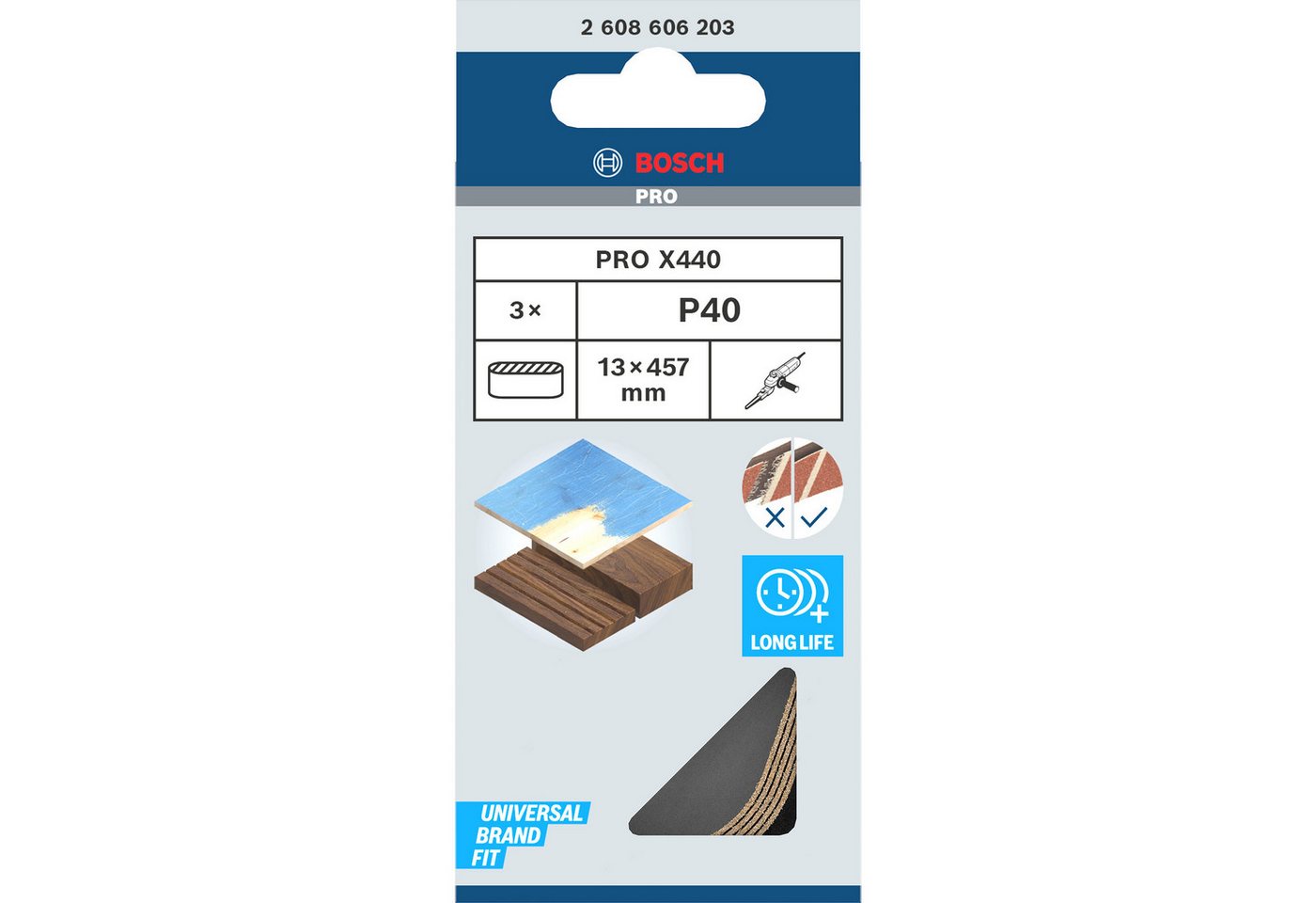 Thumbnail - Bosch Professional Schleifscheibe Bosch Professional Schleifband X440 Best for Wood