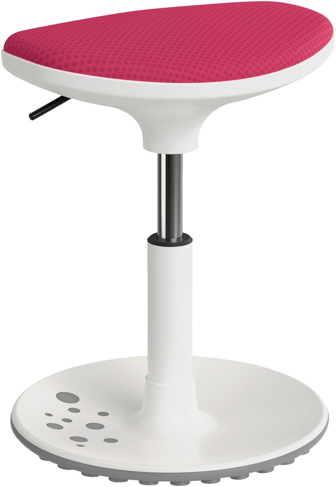 PAIDI Sitzhocker SPEEDY in verschiedenen Farben, ergonomisch & höhenverstellbar (Sitzhöhe 38 - 48 cm), Polyesterbezug, 360°-Schwingeffekt für aktives Sitzen, Kinderhocker