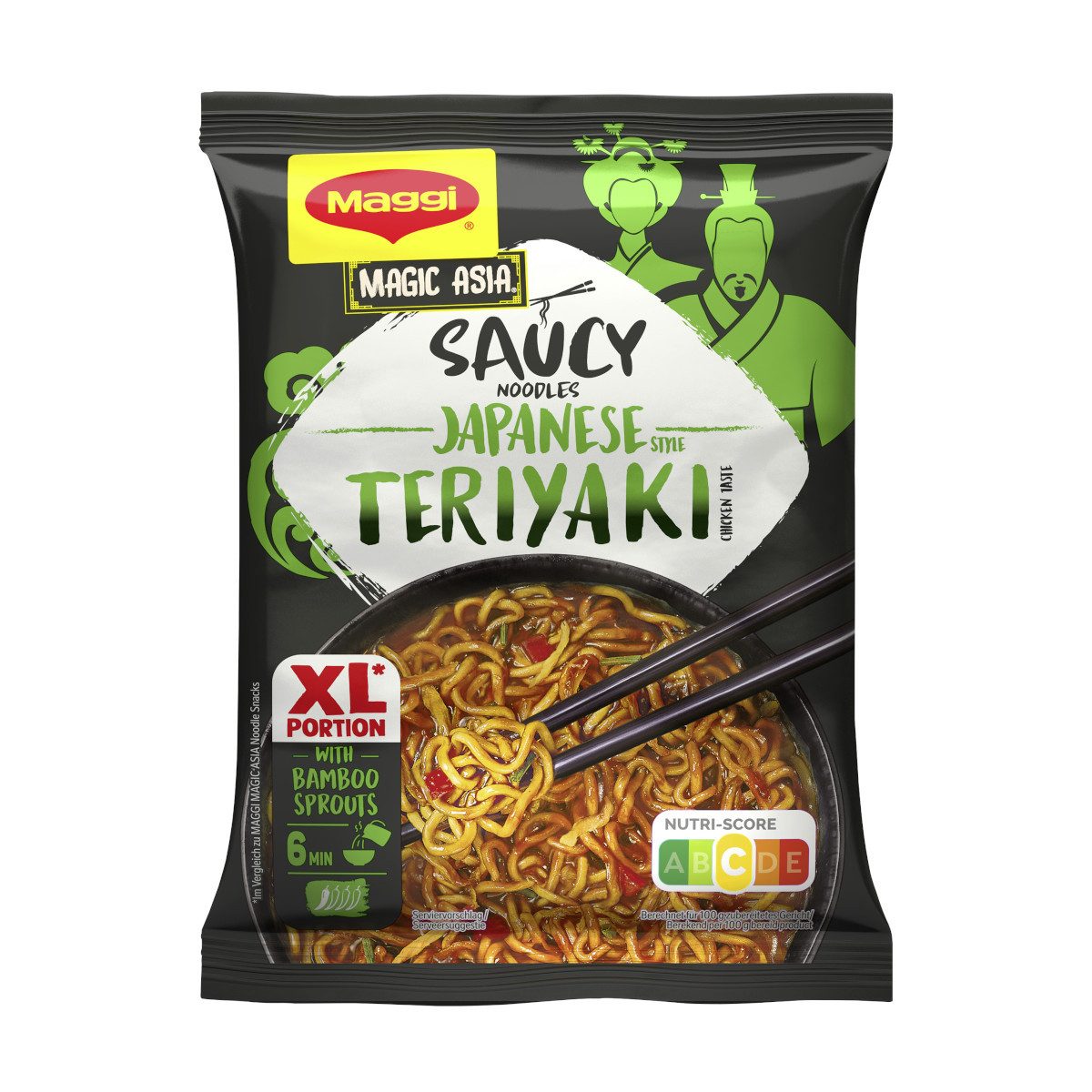 MAGGI Gewürz, Maggi Magic Asia Saucy Noodles Japanese Teriyaki Style Packung 128g
