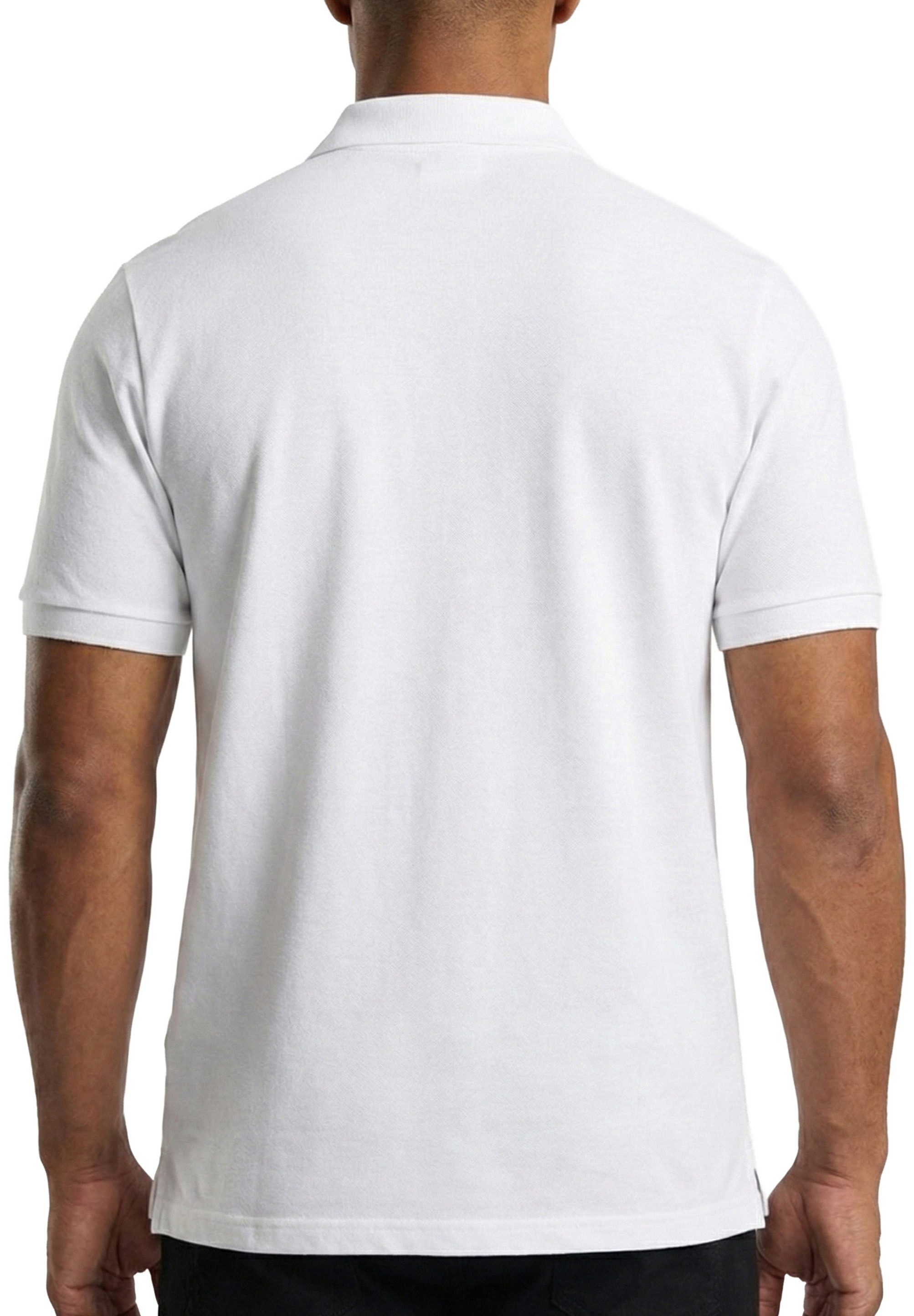 Jack & Jones Poloshirt RISE INFINITY POLO Kurzarm Hemd aus Bauwolle Polohemd mit Print T-Shirt mit Kragen