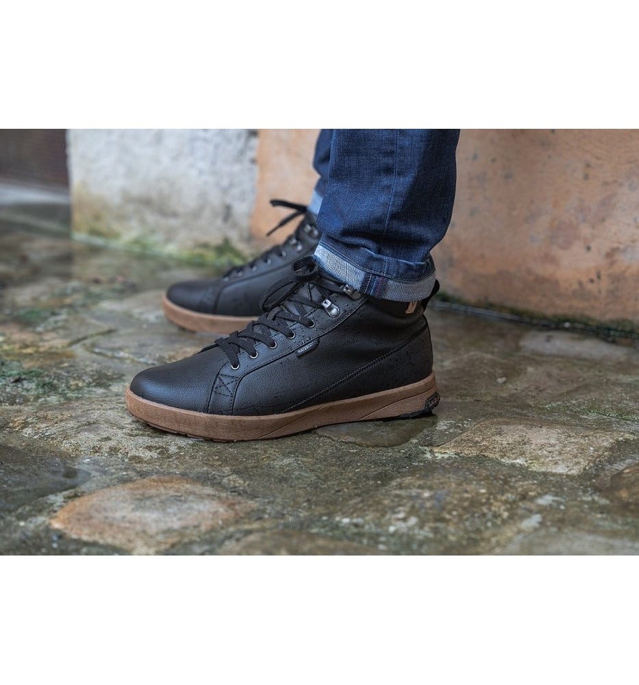 SAOLA Bergen Waterproof (Leder, wasserdicht) schwarz Herren Sneaker