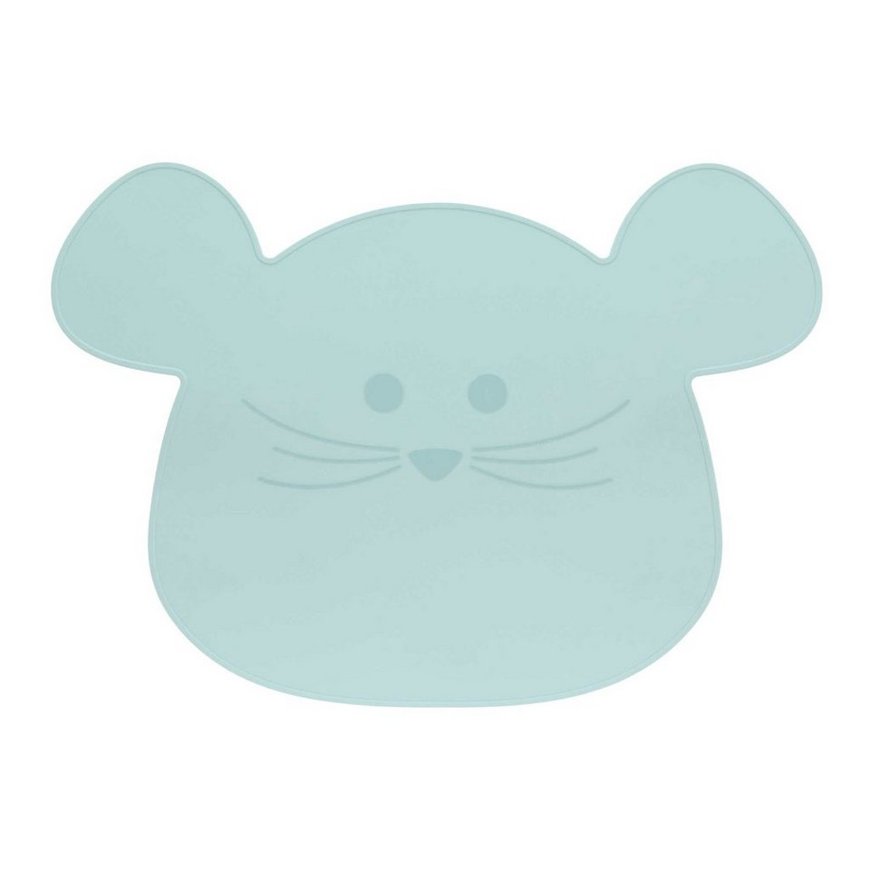 LÄSSIG Kindergeschirr-Set Little Chums Mouse Esslernteller und Platzset (2- tlg), Material-Mix