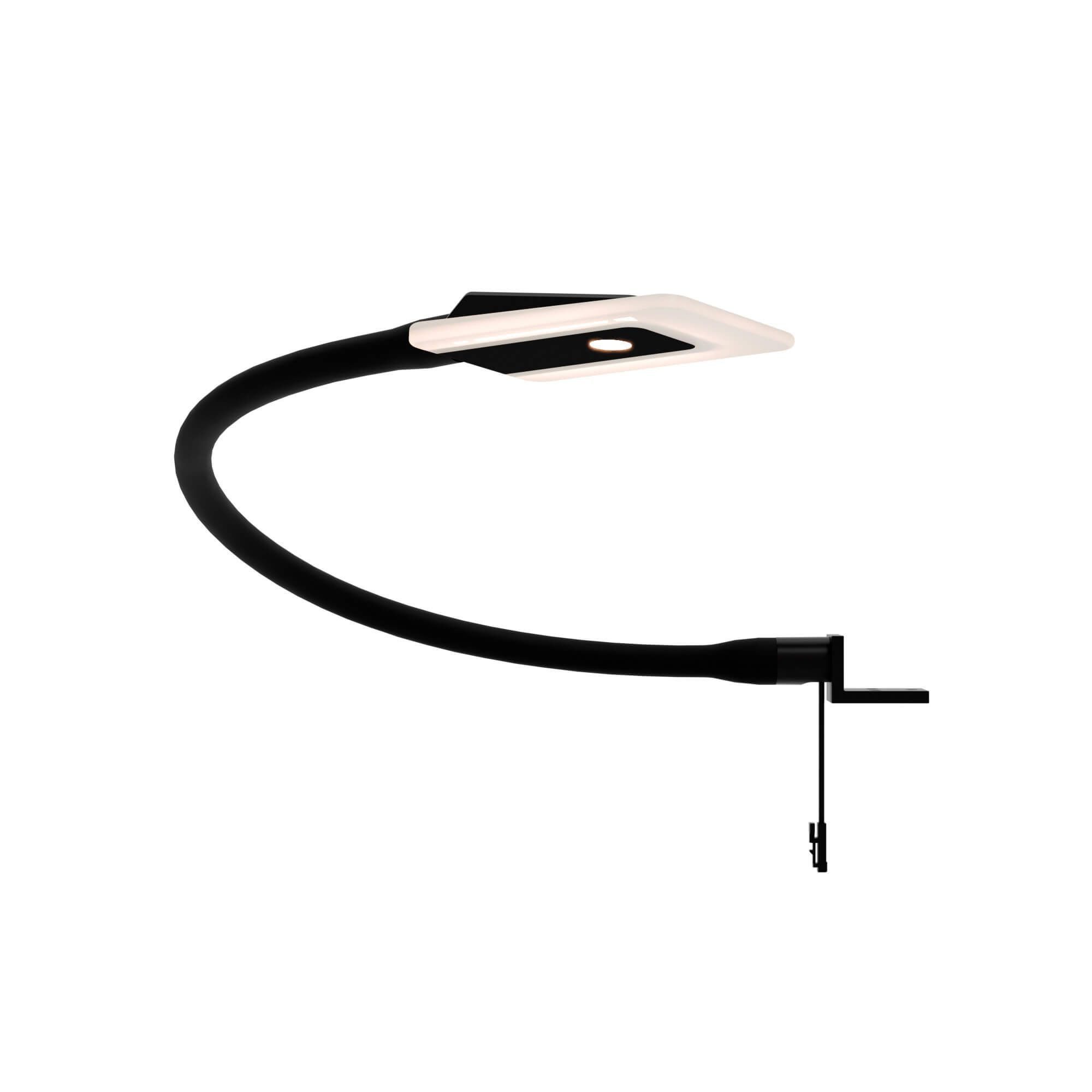 kalb Bettleuchte Diora Dual Bettleuchte Flexibel Leseleuchte Nachttischlampe, 1er Set schwarz, warmweiß und neutralweiß