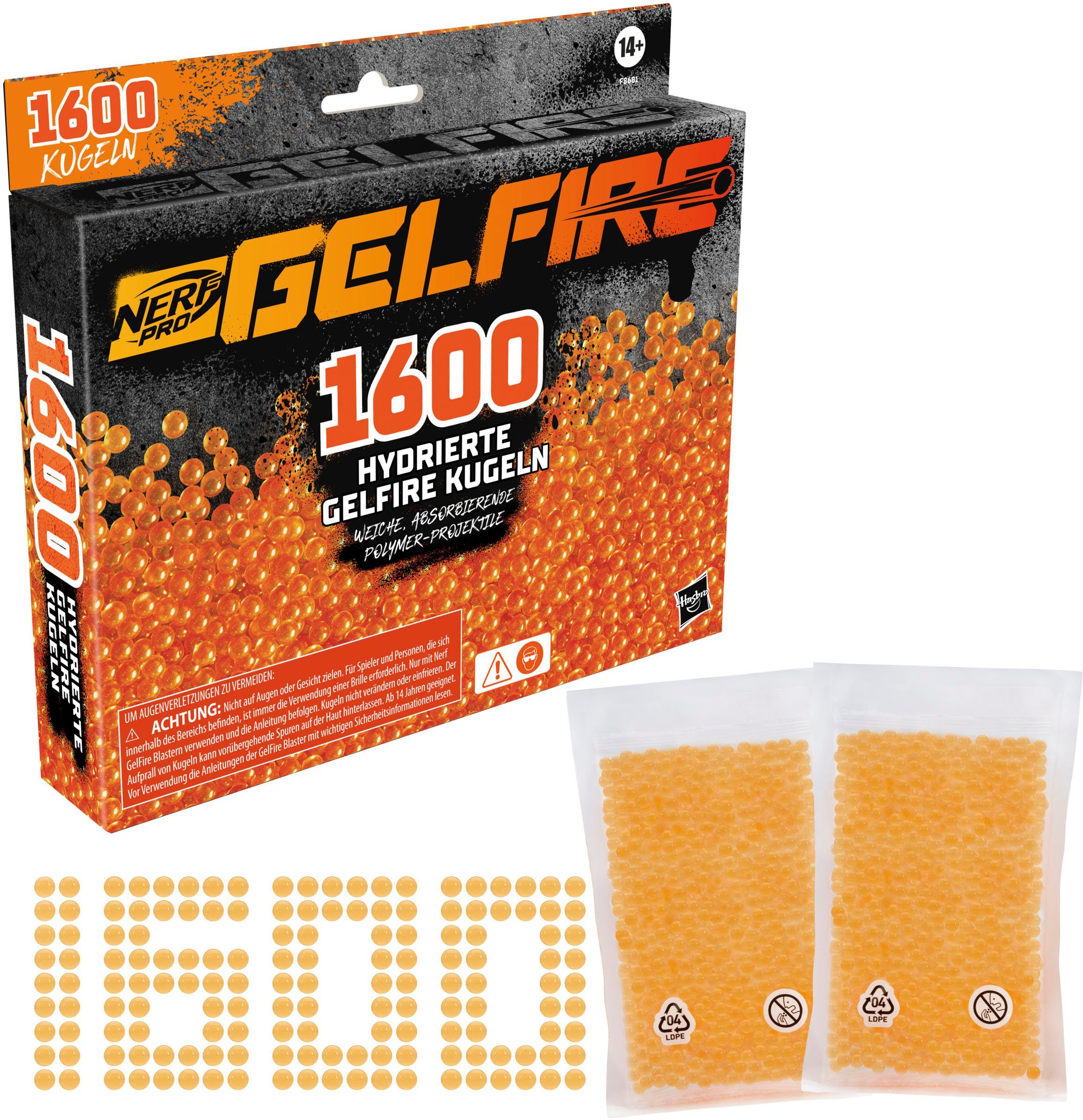 Hasbro Blaster Nerf Pro Gelfire Nachfüllpack (1600 Kugeln) | Brillengestelle