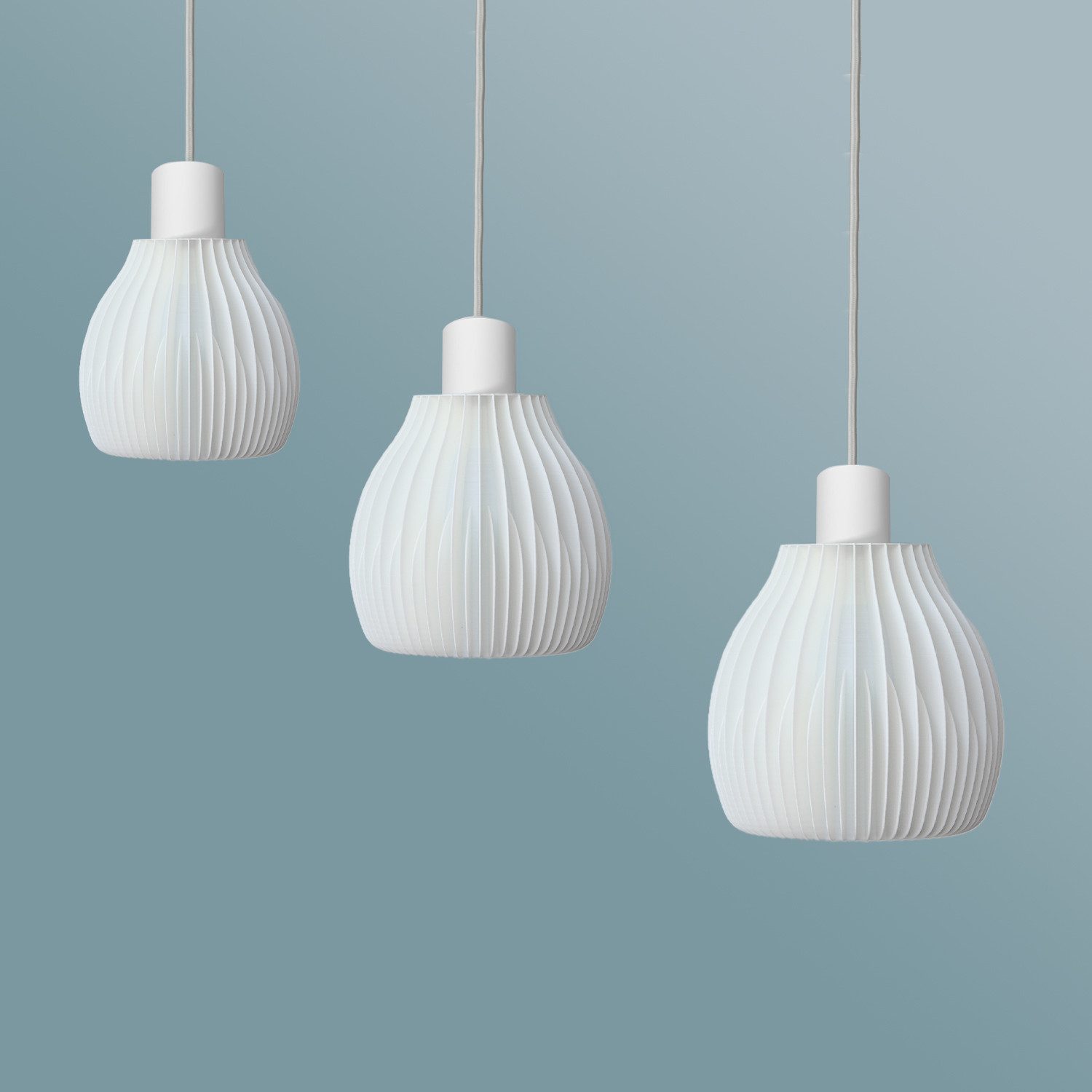 Shapes - Decorations LED Pendelleuchte Shapes - Decorations: Ribone Straight by Martin Žampach, Leuchte, ohne Leuchtmittel, E27