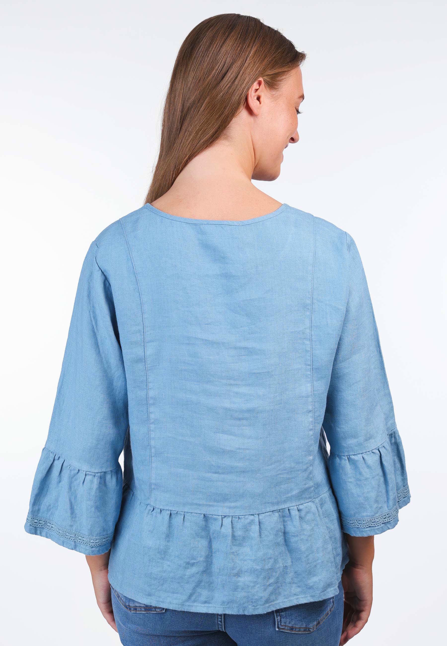Sorgenfri Sylt Klassische Bluse Dafna Volant