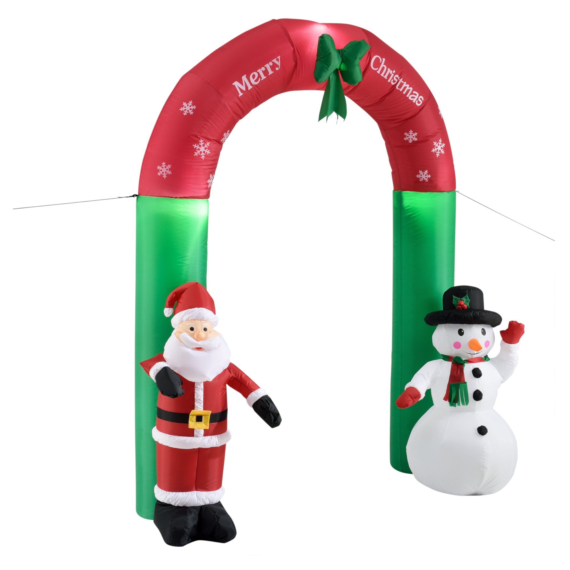 en.casa Weihnachtsmann, Weihnachtsbogen 240cm LED Beleuchtet Weihnachten  Weihnachtsmann Schneemann aufblasbar online kaufen | OTTO