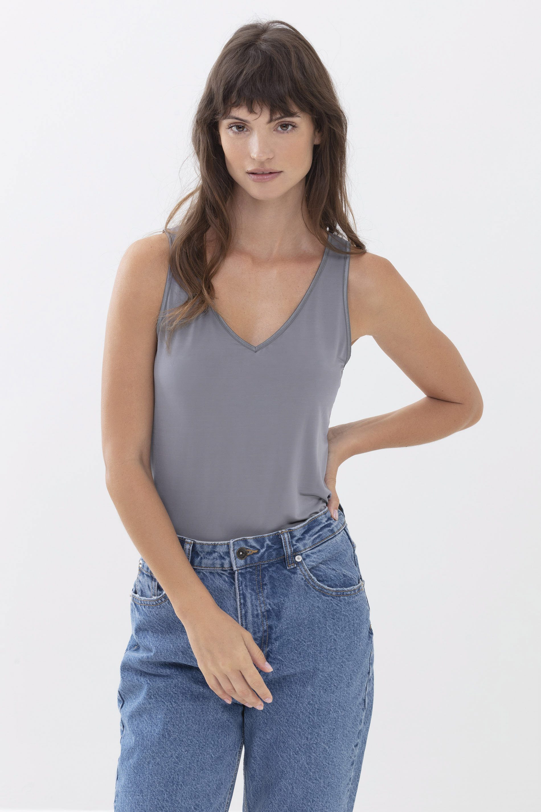 Mey Spaghettitop Mey Damen Top Serie Poetry Classy Uni (1-tlg)