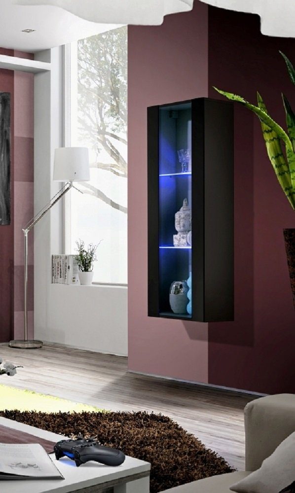 ASM-Moebel Hängevitrine Hängevitrine Glasvitrine FLY II Hochglanz Led Push- günstig online kaufen
