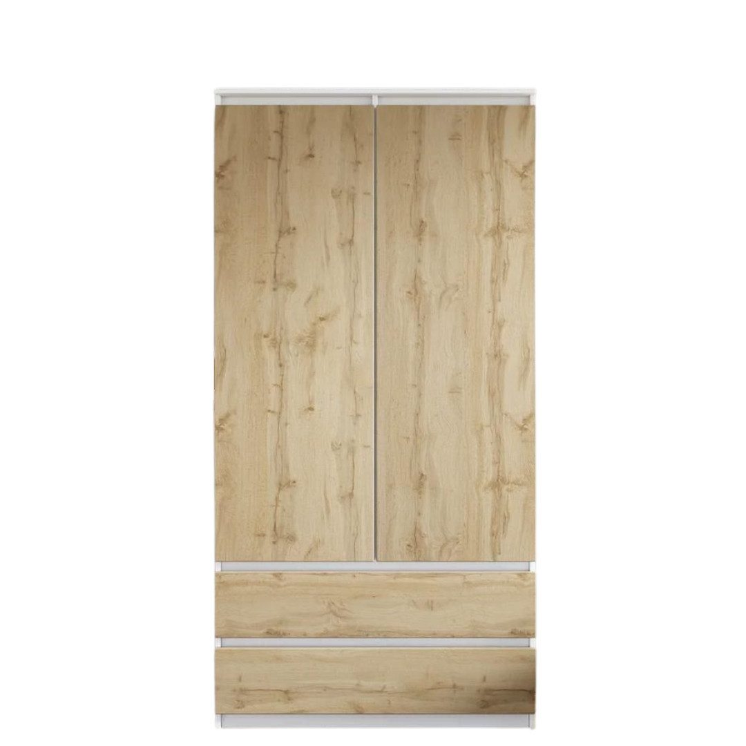 Furnica Kleiderschrank Garderobe Weiß Matt, 2 günstig online kaufen
