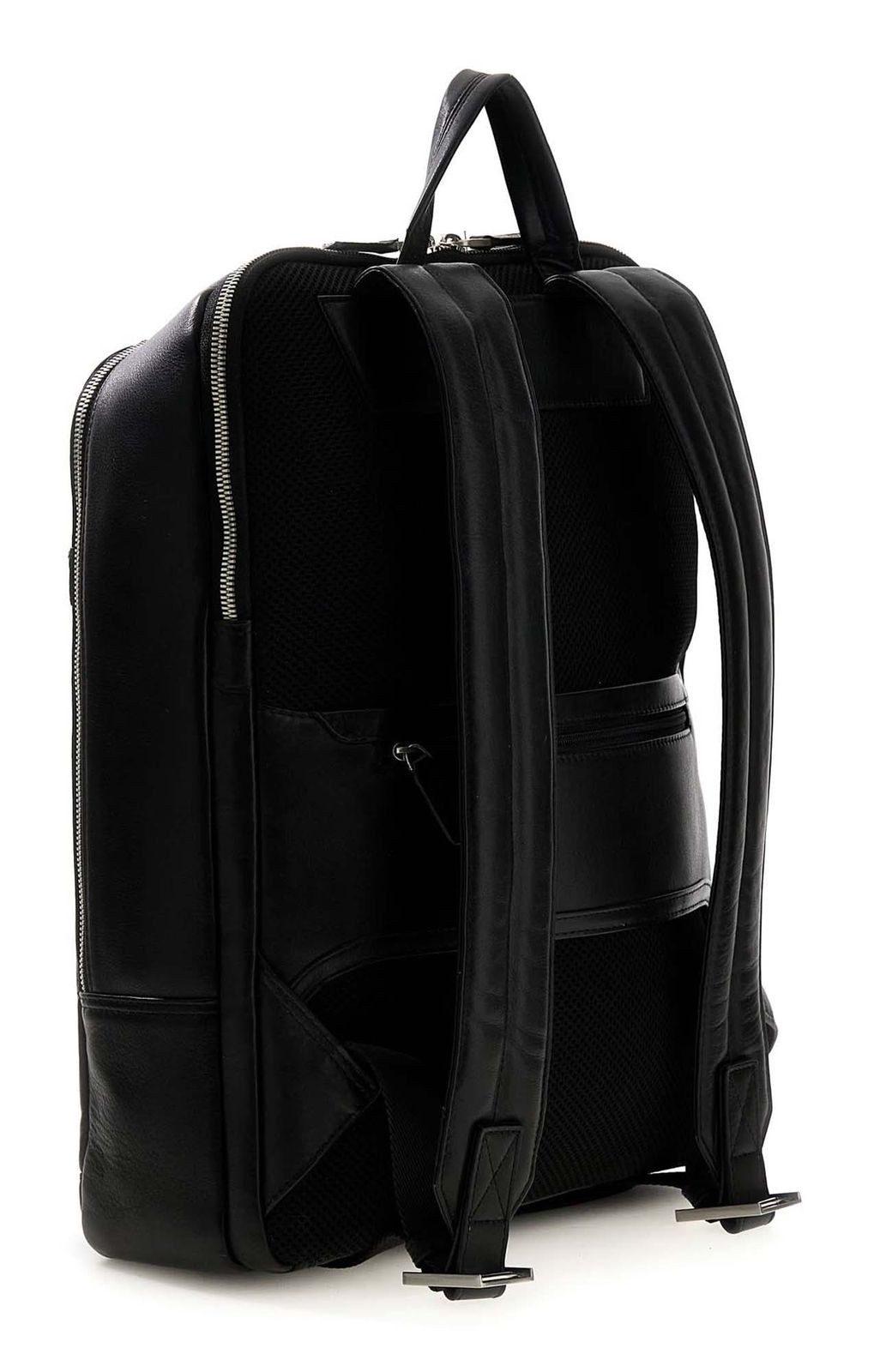 Guess Rucksack Squared Backpack, aus echtem Rindsleder