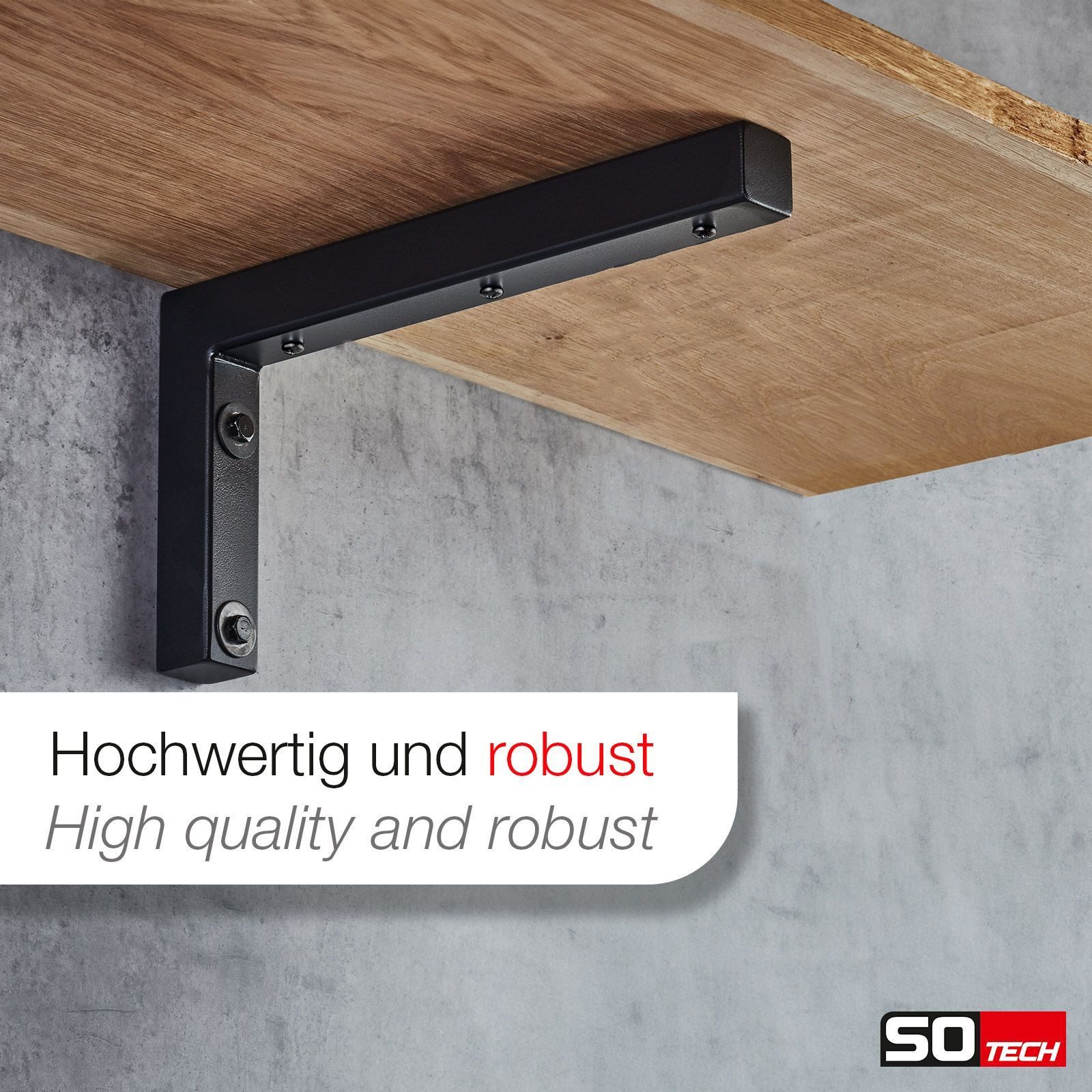 SO-TECH® Wandregalhalter Wandkonsole in L-Form robuste Regalkonsole zur Wan günstig online kaufen