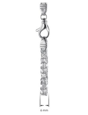 trendor Gliederarmband Königskette für Männer 925 Silber 6 mm breit