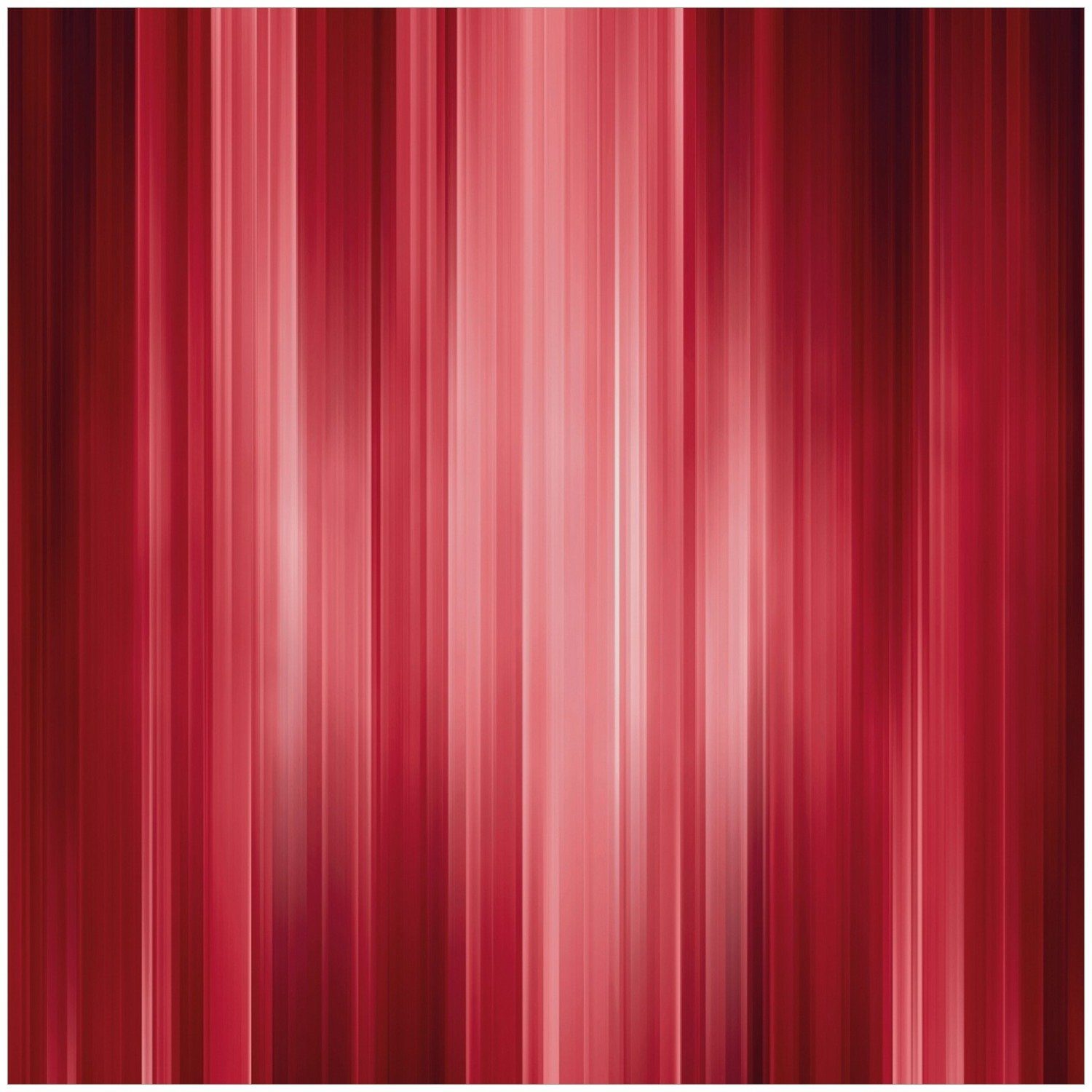 Wallario Memoboard Rot und schwarz gestreift - Abstraktes Streifenmuster