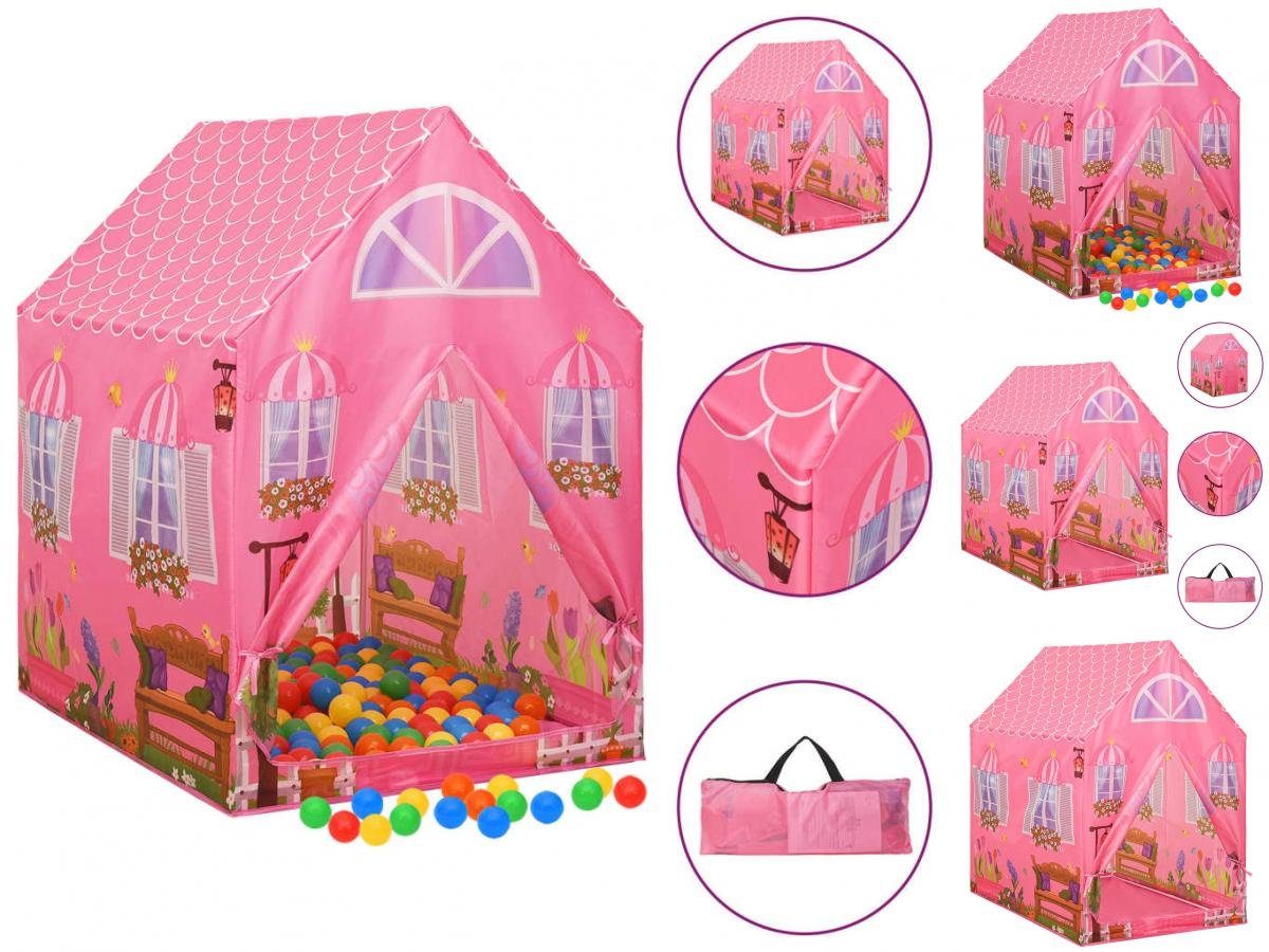 vidaXL Spielzelt Kinder-Spielzelt mit 250 Bällen Rosa 69x94x104 cm