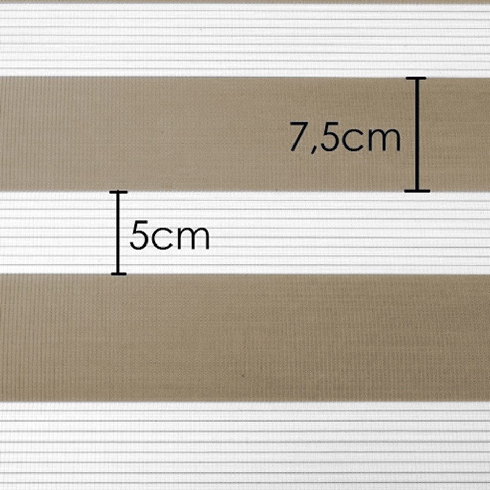 Doppelrollo Klemmfix Click Doppelrollo 3 in 1 Duorollo, beige, Clever-Kauf-24, ohne Bohren, Klemmfix – Bild 2 von 5