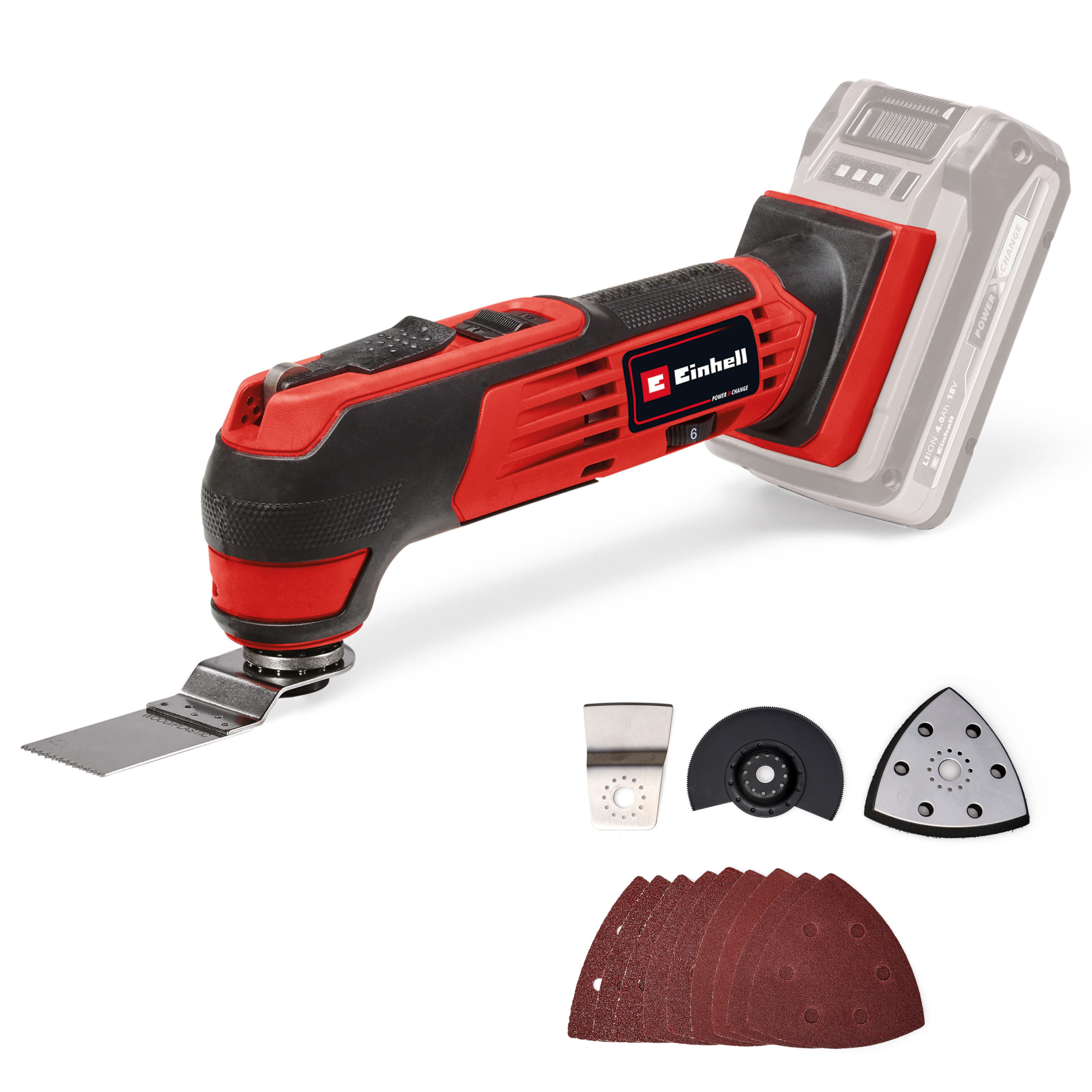 Einhell Akku-Multifunktionswerkzeug TE-MG 18/1 Li - Solo, 18 V, ohne Akku und Ladegerät