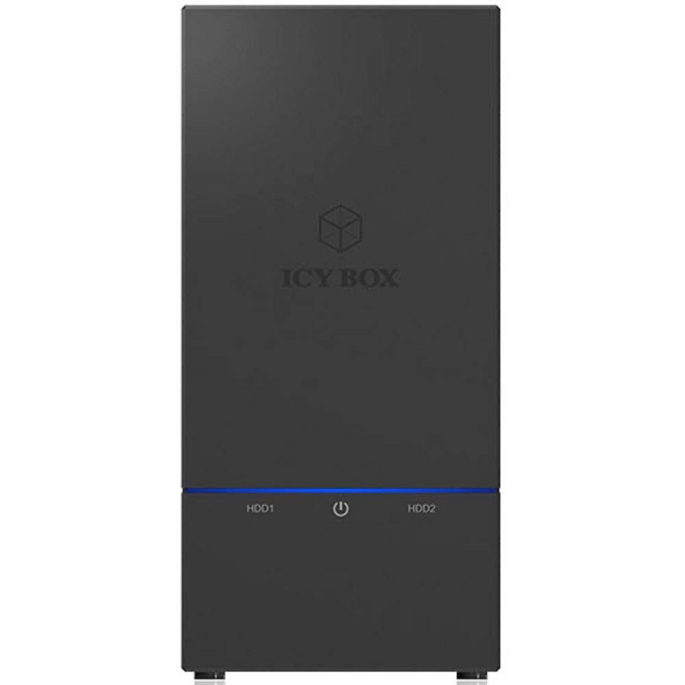 ICY BOX Festplatten-Gehäuse Externes RAID System für 2x 3.5″ SATA III Festplatten IB-RD3621U3, RAID-fähig