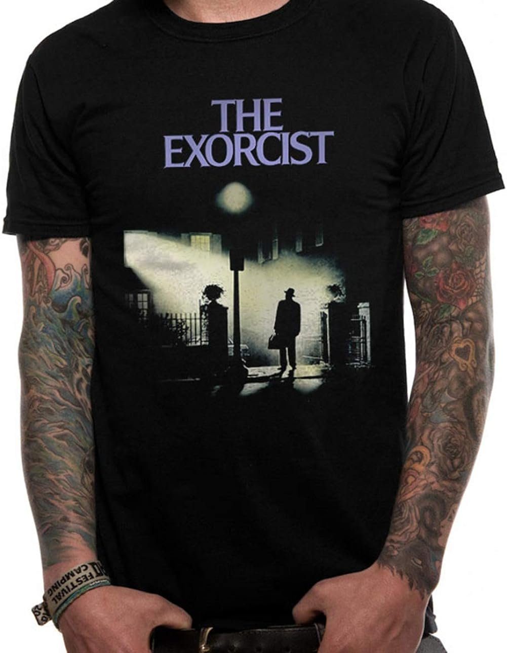 EXORCIST L Bros. Warner M XL Horror THE T-Shirt Movie Schwarz Sheet XXL T-Shirt