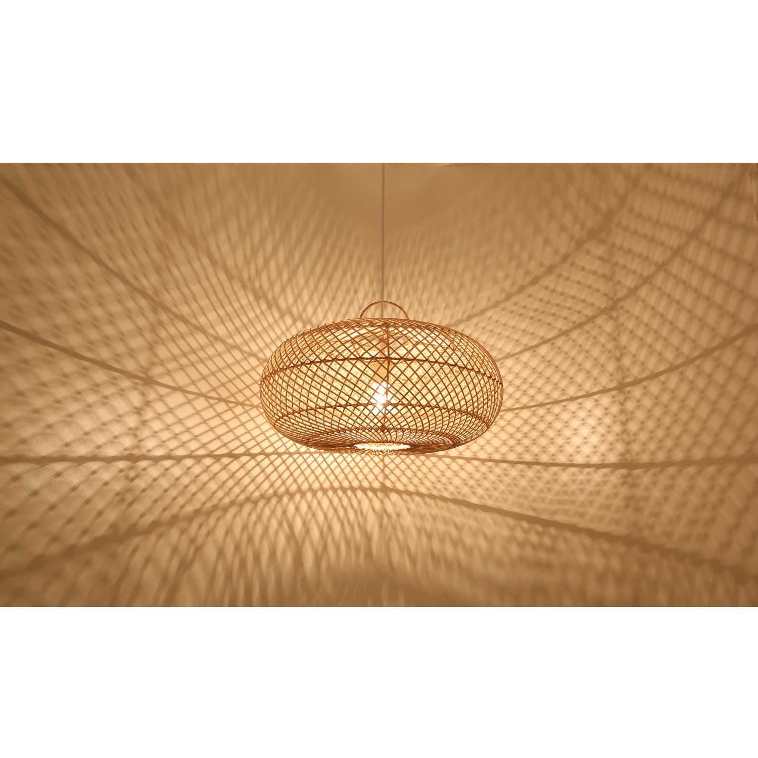 Casa Moro Deckenleuchten Hängeleuchte Rattan Wohnzimmer Esszimmer Pendelleu günstig online kaufen