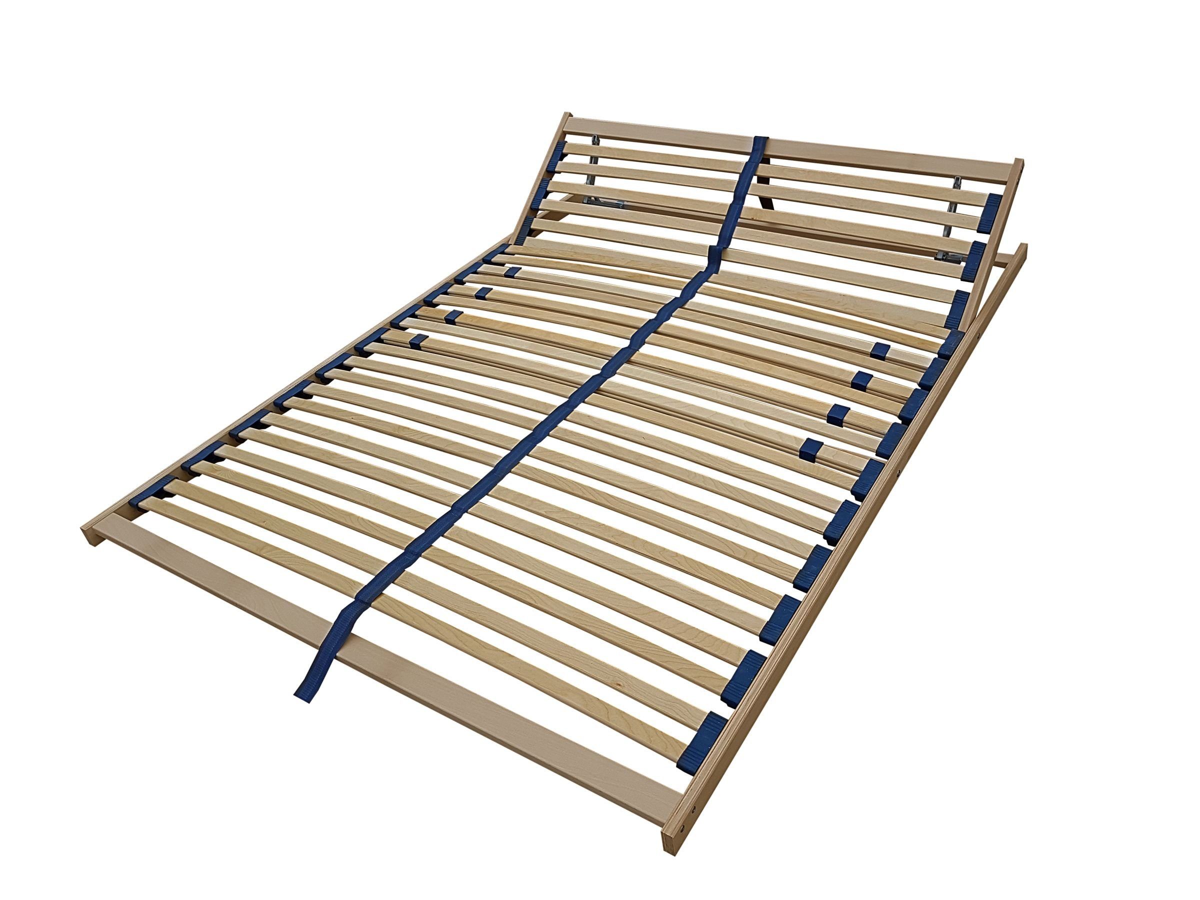 Lattenrost Federholzrahmen Lattenrost 140 x 190 Kopfteil Verstellbar, ERST-HOLZ
