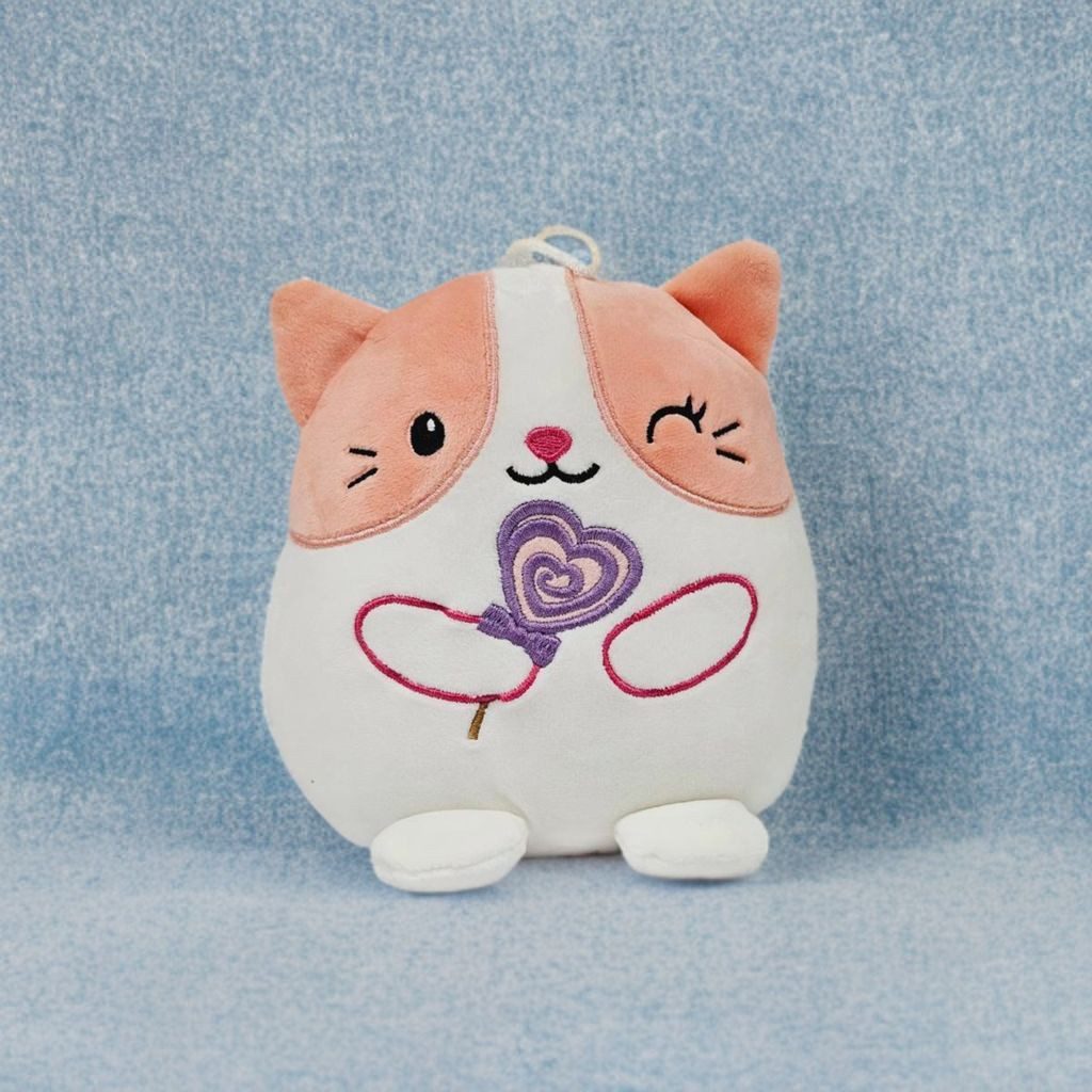 soma Kuscheltier KAWAII Kuties Plüsch Kuscheltier Plüschfigur 20 cm Katze rosa weiß (1-St), Stofftier für Kinder Anime Kawaii Plush Cute Plushie Geschenke