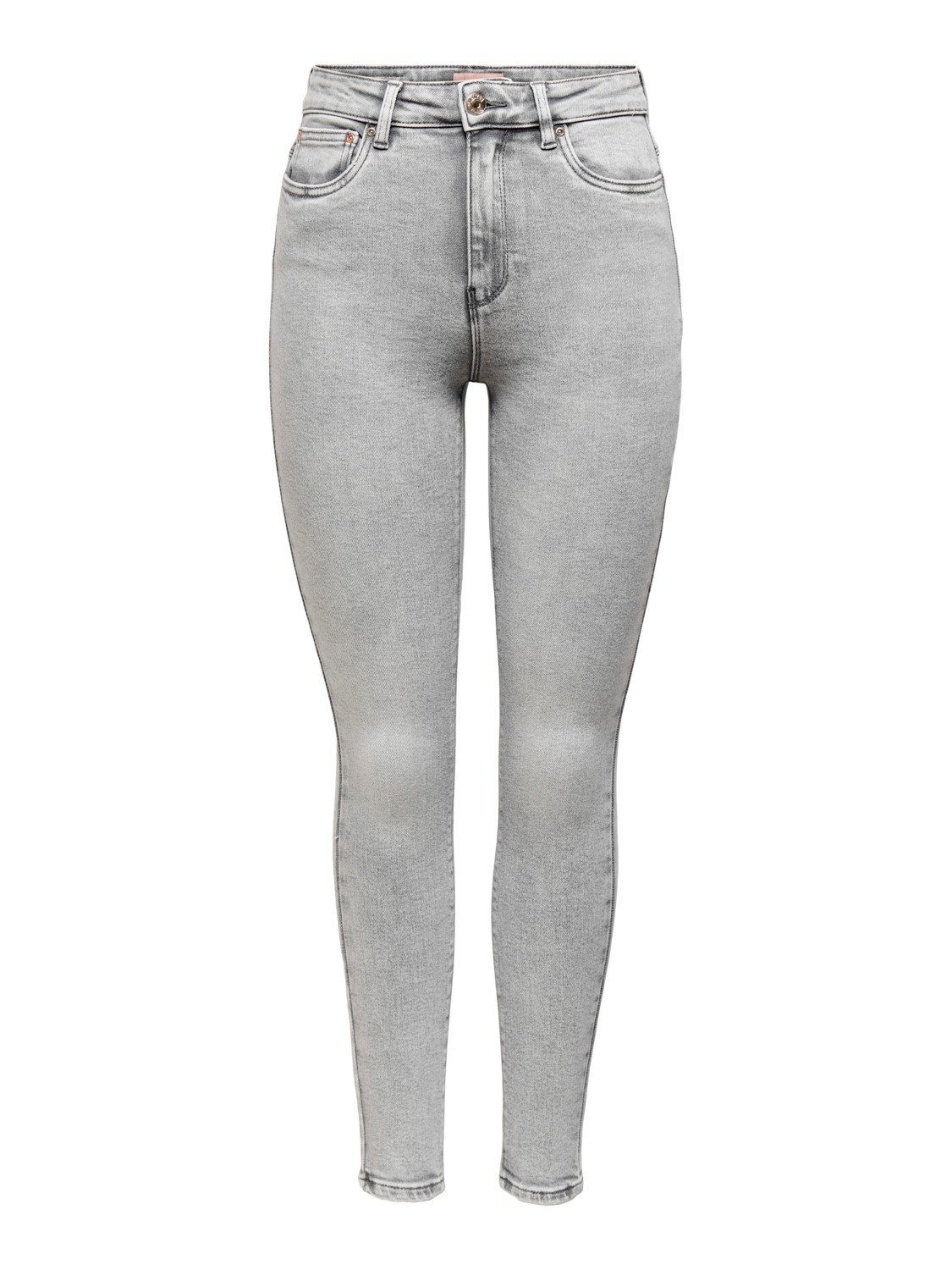 ONLY Skinny Waist ONLMILA Ankle 3683 Grau Hose Denim Jeans Skinny-fit-Jeans in High Fit (1-tlg)