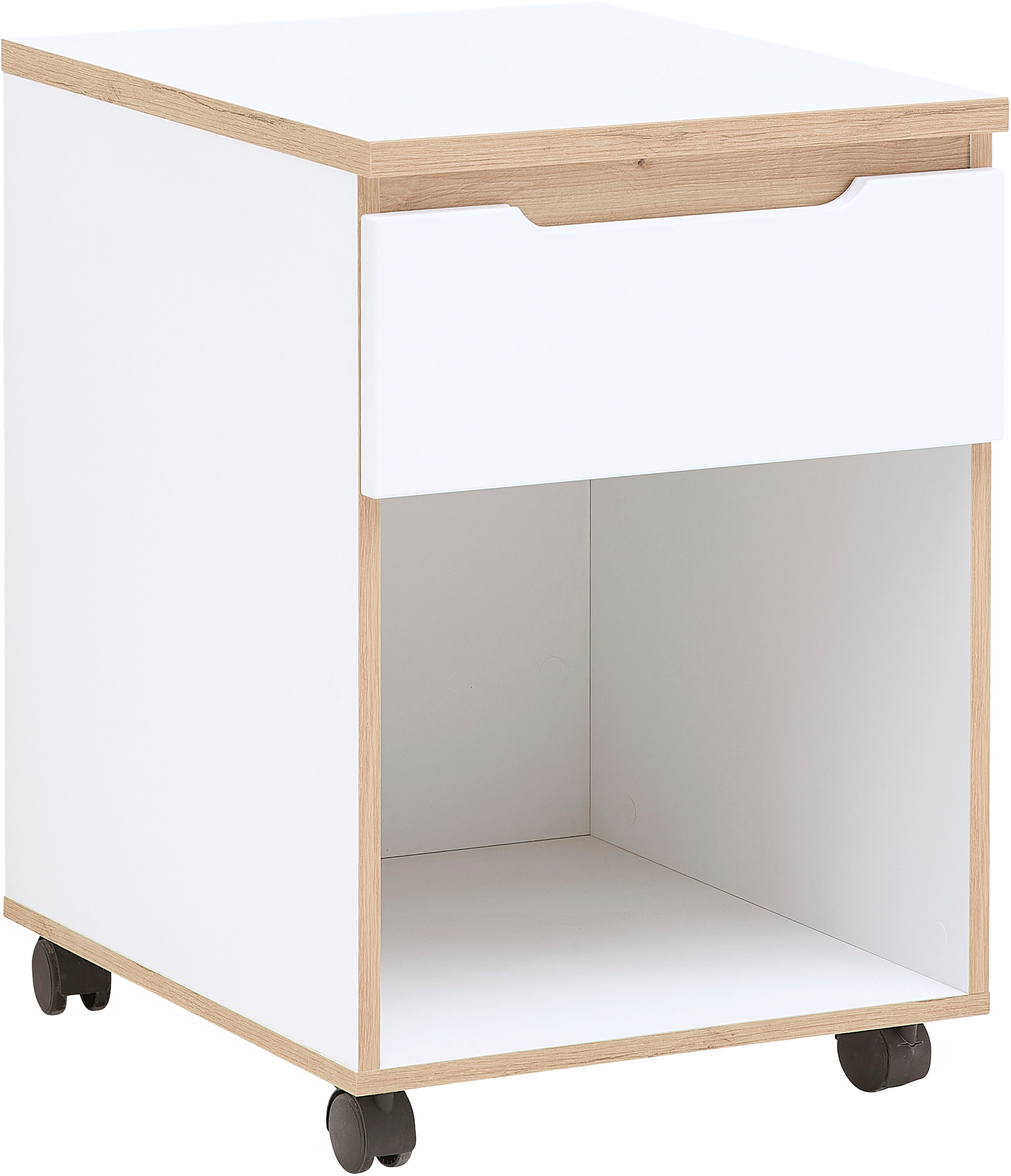 Innostyle Container Memphis Aktenschrank,45x122x38cm (B/H/T) (1-St) 1 Schubkasten, Soft-Close, ABS-Kantenschutz, 2 Rollen mit Bremse
