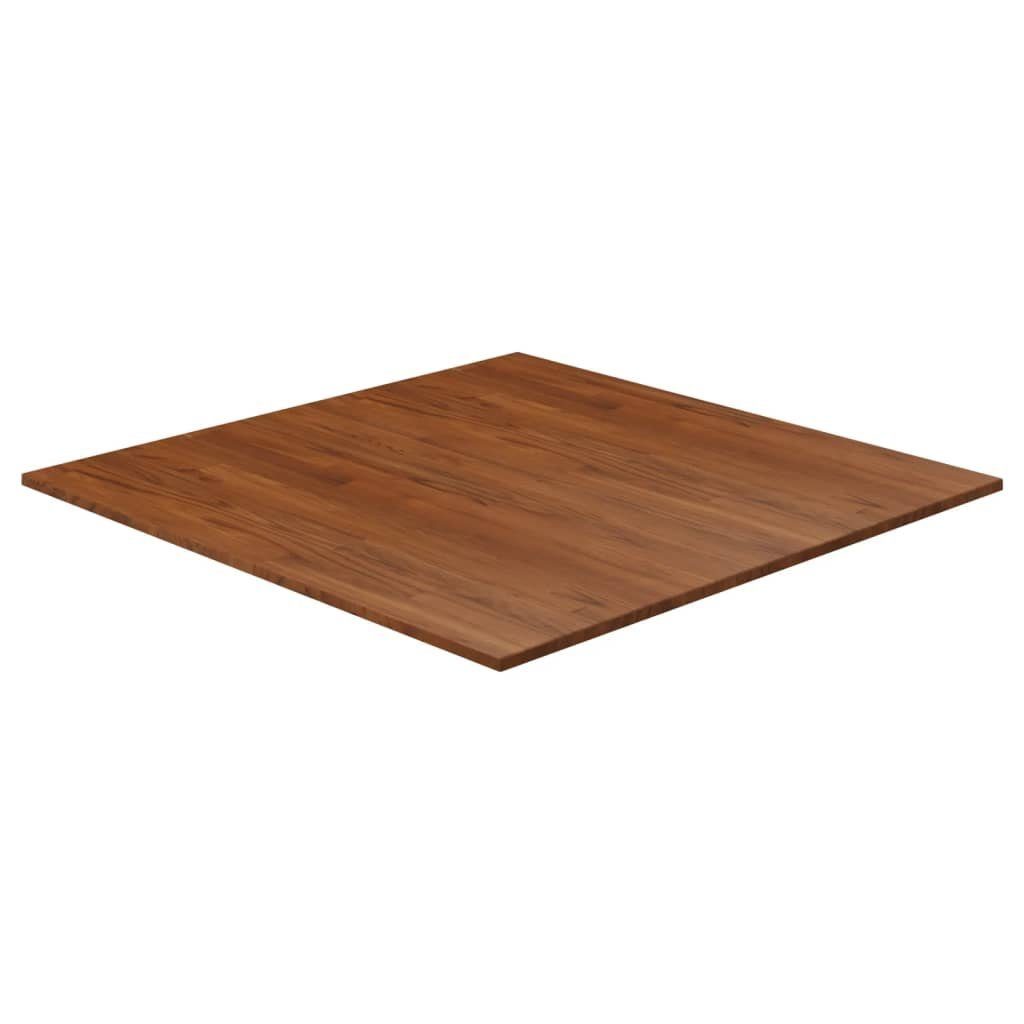 Eiche Behandelt Quadratisch St) furnicato 90x90x1,5cm Tischplatte (1 Dunkelbraun