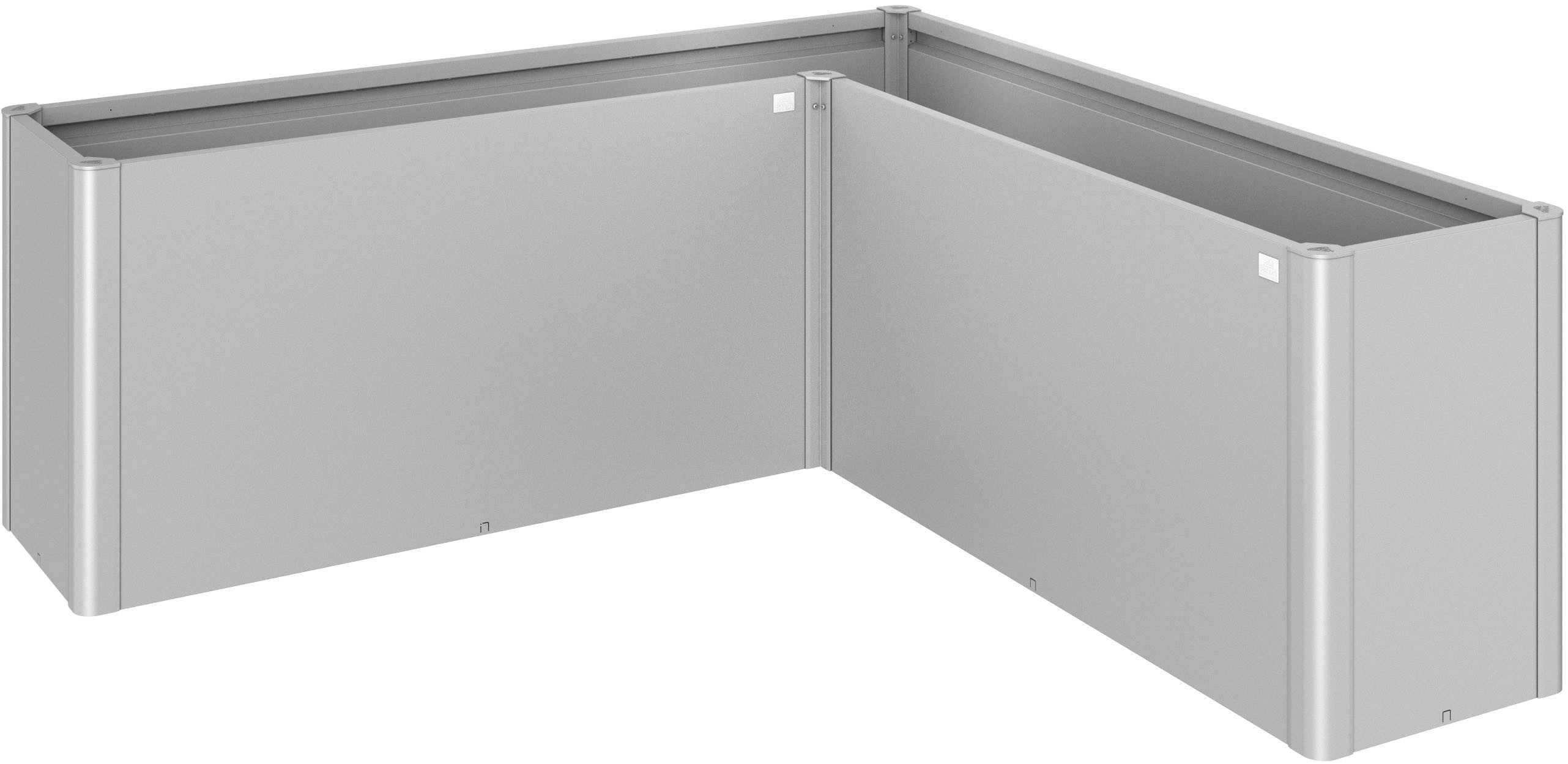 Biohort Hochbeet BELVEDERE L-Form maxi 2 m, verschiedene Farben, 201x201x77 cm, extrem langlebig, aus Metall