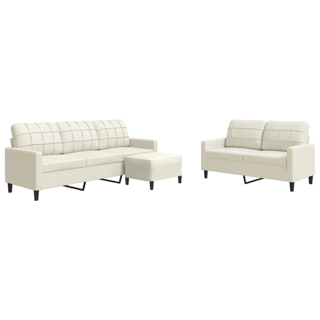 vidaXL Sofa 3-tlg. Sofagarnitur mit Kissen günstig online kaufen