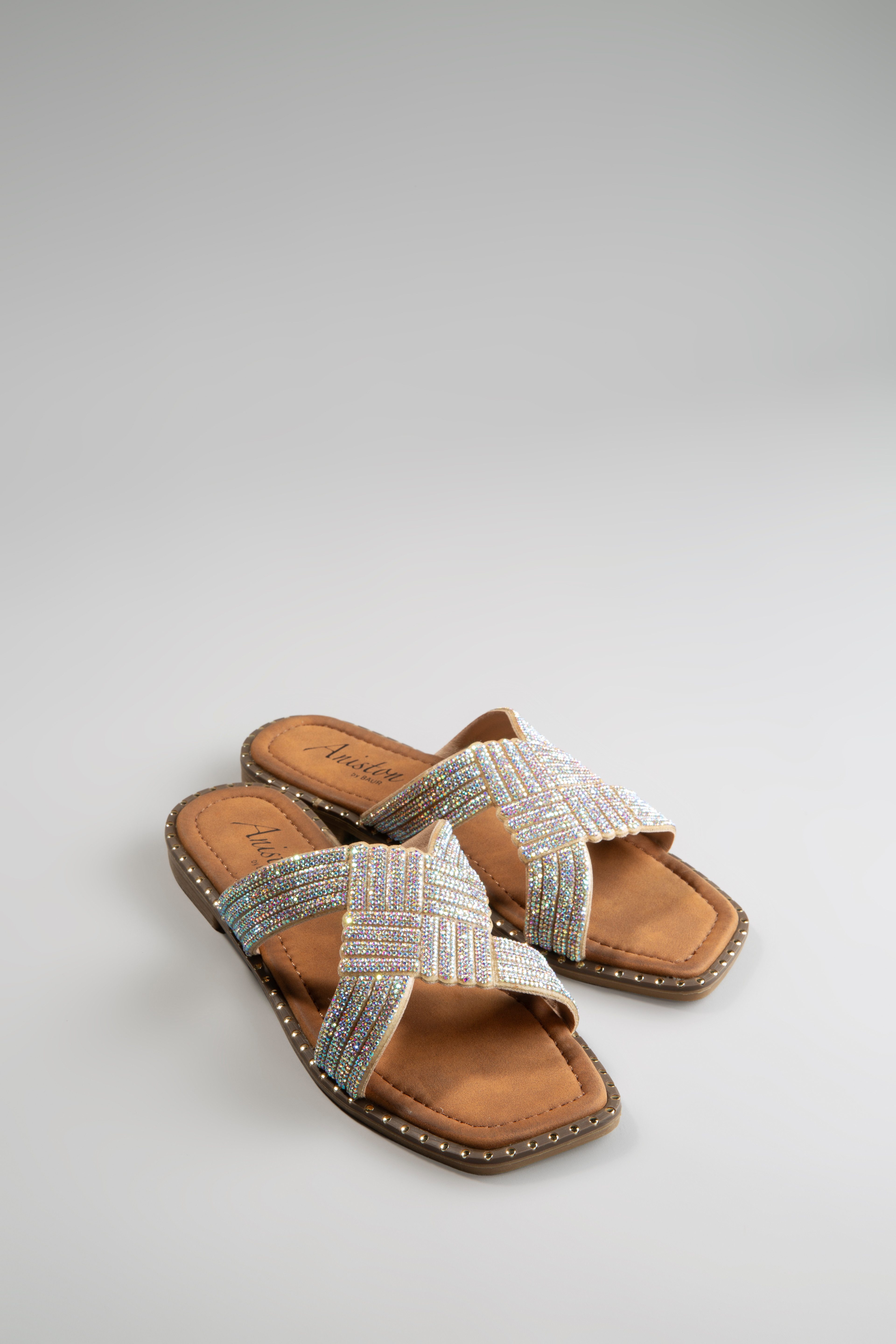 Aniston SHOES Pantolette, Flat, Sommerschuh, Strandschuh, günstig online kaufen