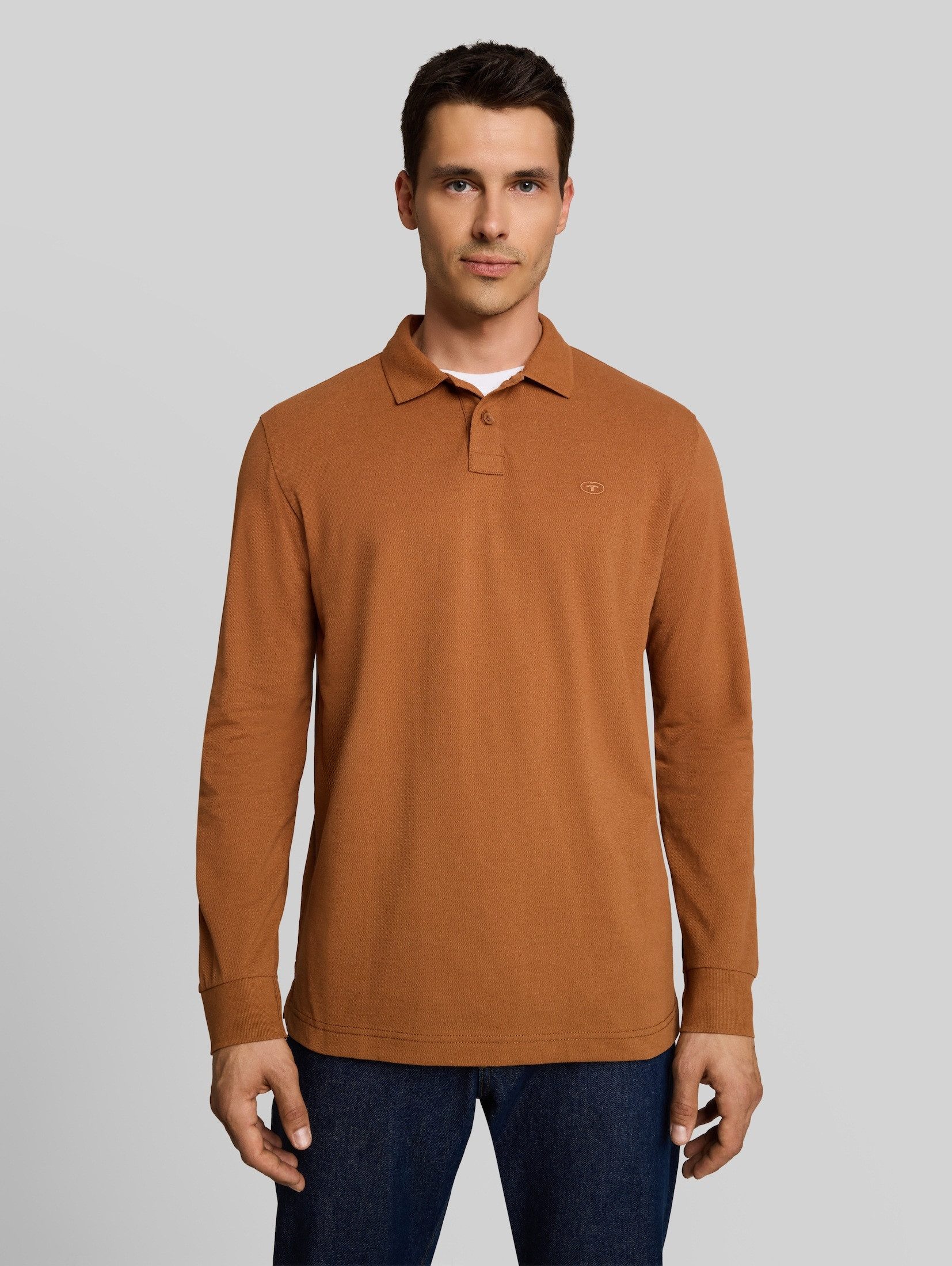 TOM TAILOR Langarm-Poloshirt Poloshirts (im Einserpack) Langarm Piqué Poloshirt