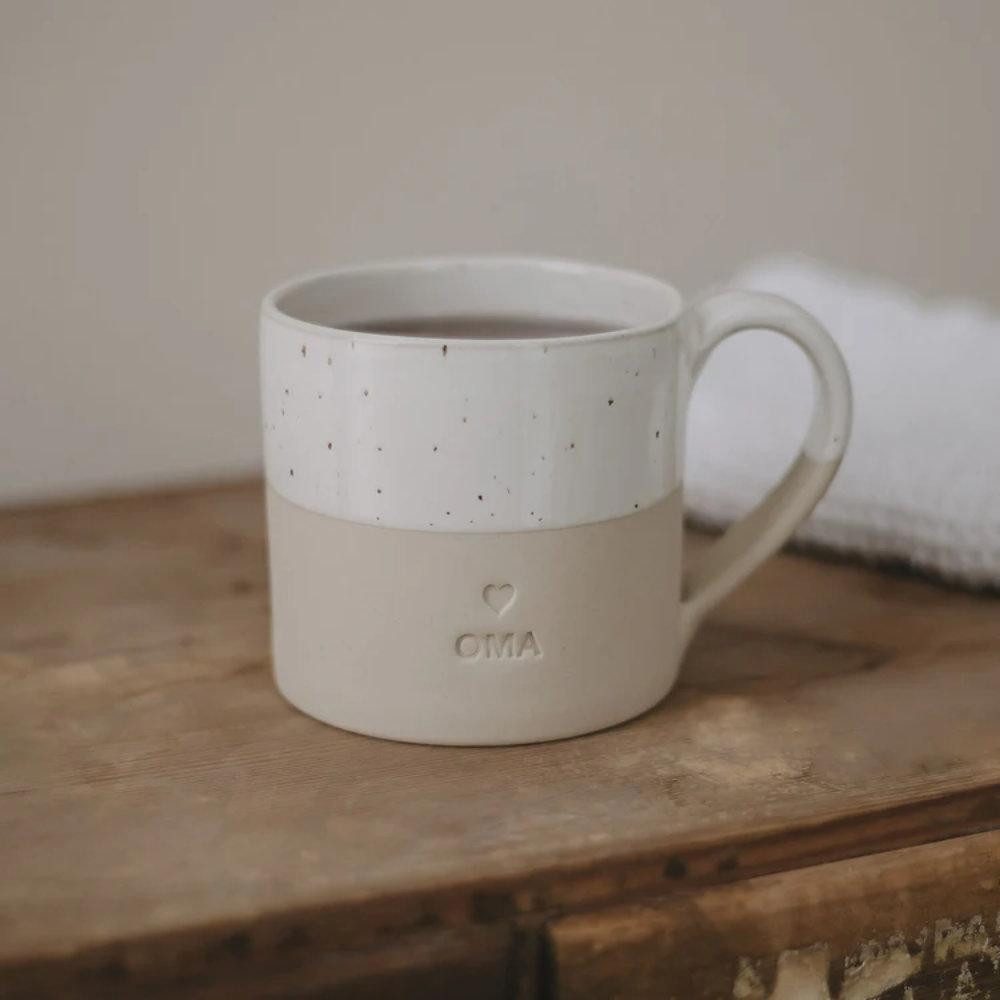 Eulenschnitt Tasse Tasse Oma (Groß)