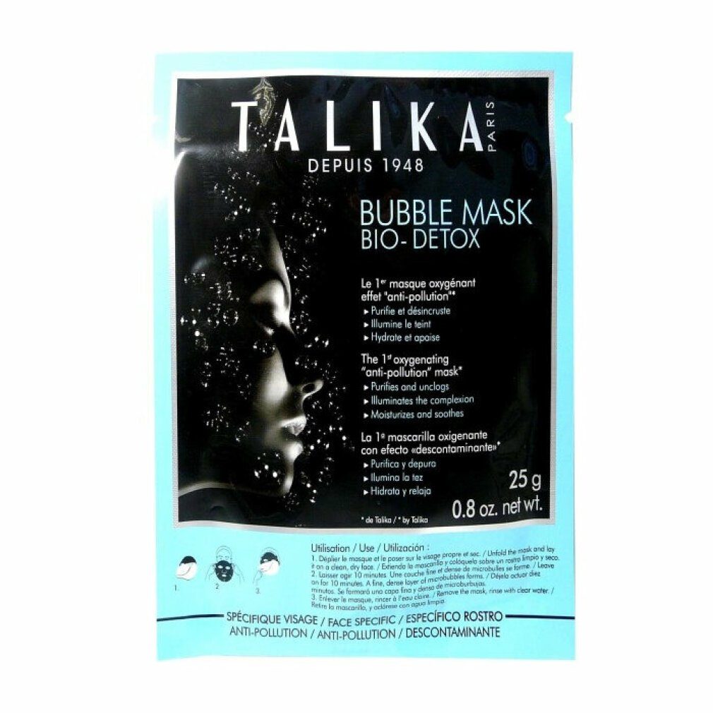 Bio Bubble Mask Mask Talika Talika Sheet Detox Gesichtsmaske 25g