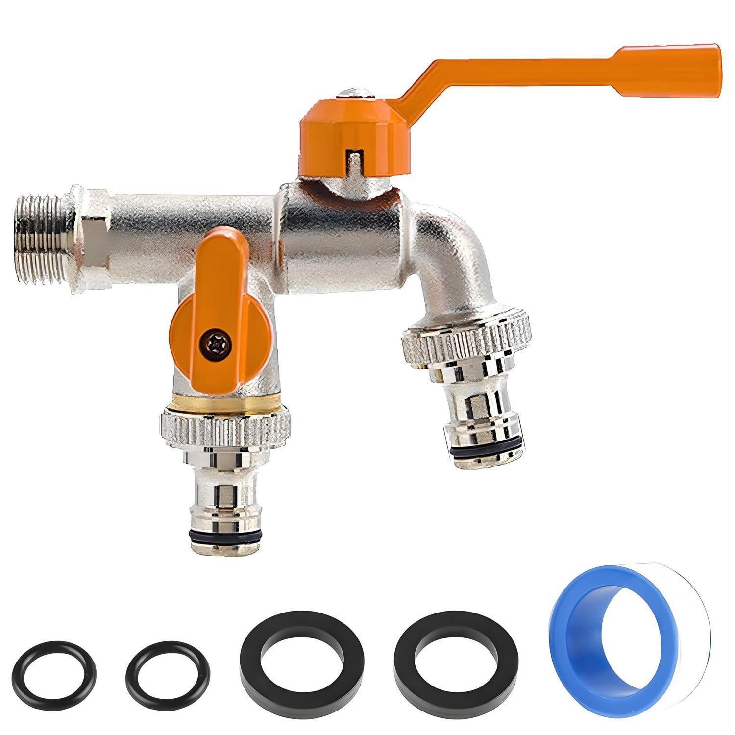 LuxusKollektion Wasserbar Gartenwasserhahn Doppel Messing Frostschutz 3/4 Zoll