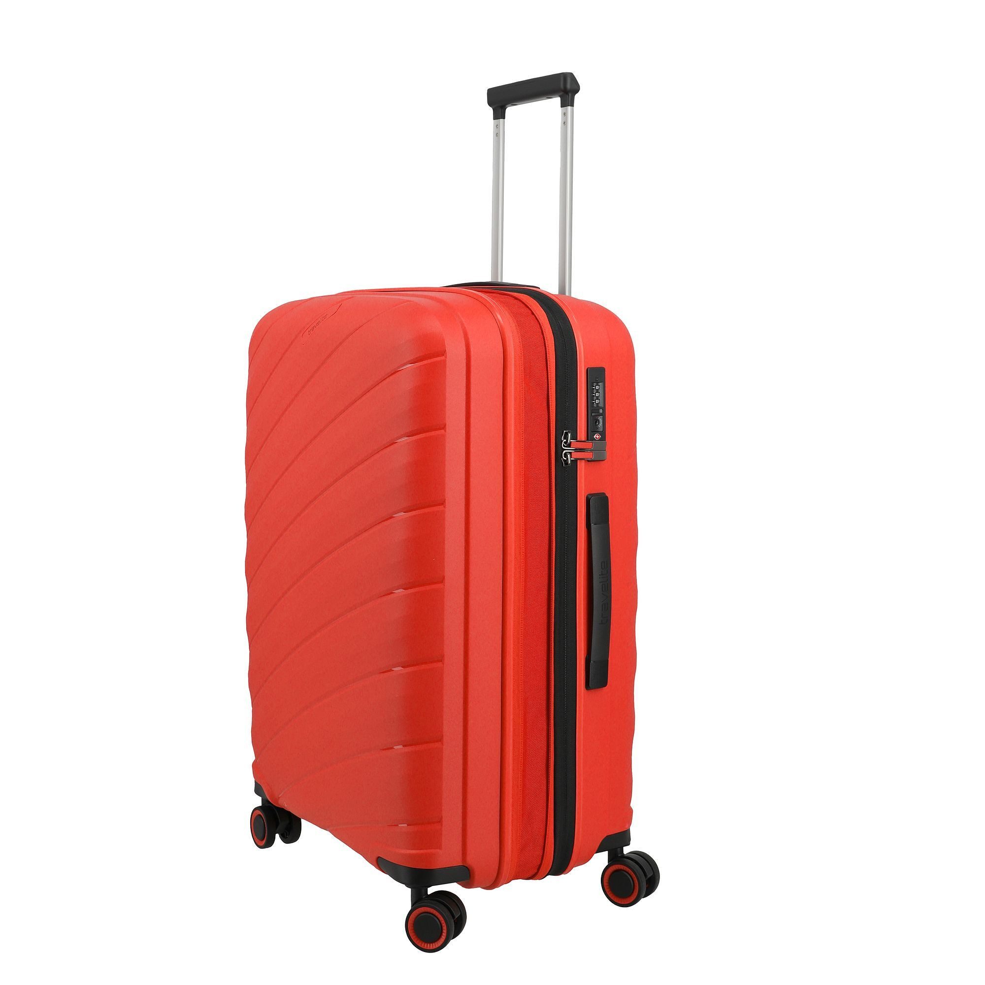 travelite Trolleyset Burano, 4 Rollen, (3-teilig, 3 tlg), Polypropylen
