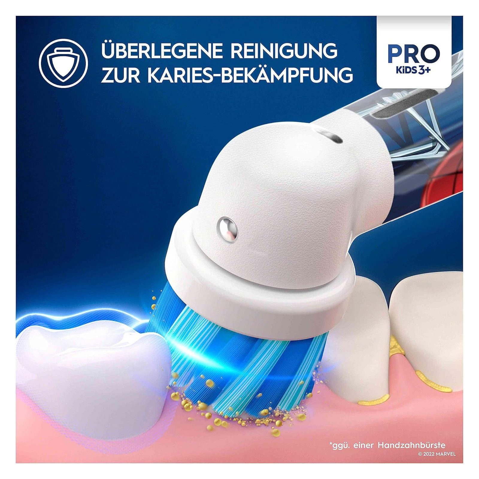 Oral-B Elektrische Zahnbürste Pro Kids Spiderman