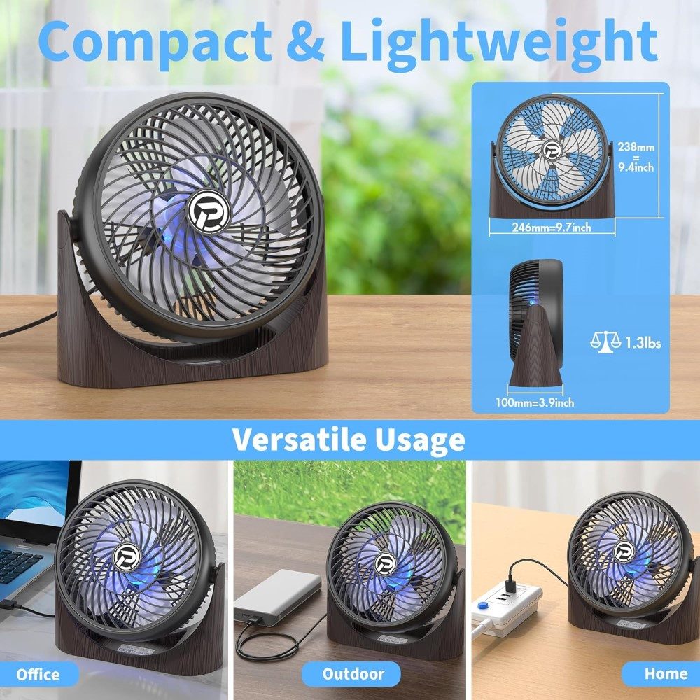 LA CUTE Tischventilator 8 Zoll Tischventilator günstig online kaufen
