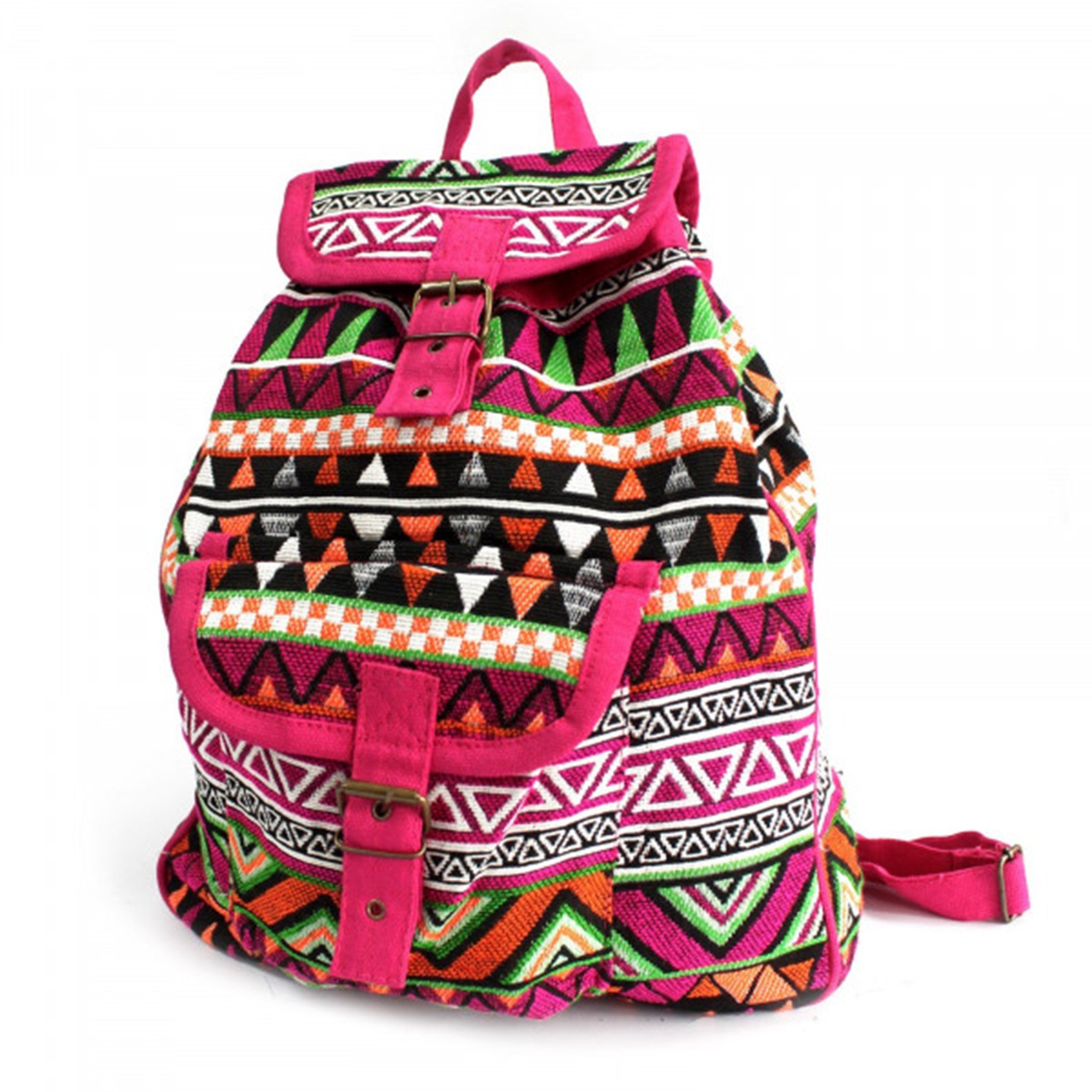 Bruno Barella Rucksack Jacquard Tasche - Rucksack Rosa