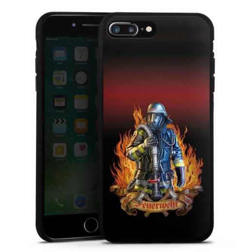 DeinDesign Handyhülle »Firefighter« Apple iPhone 8 Plus, Hülle Feuerwehrmann Feuerwehr Beruf